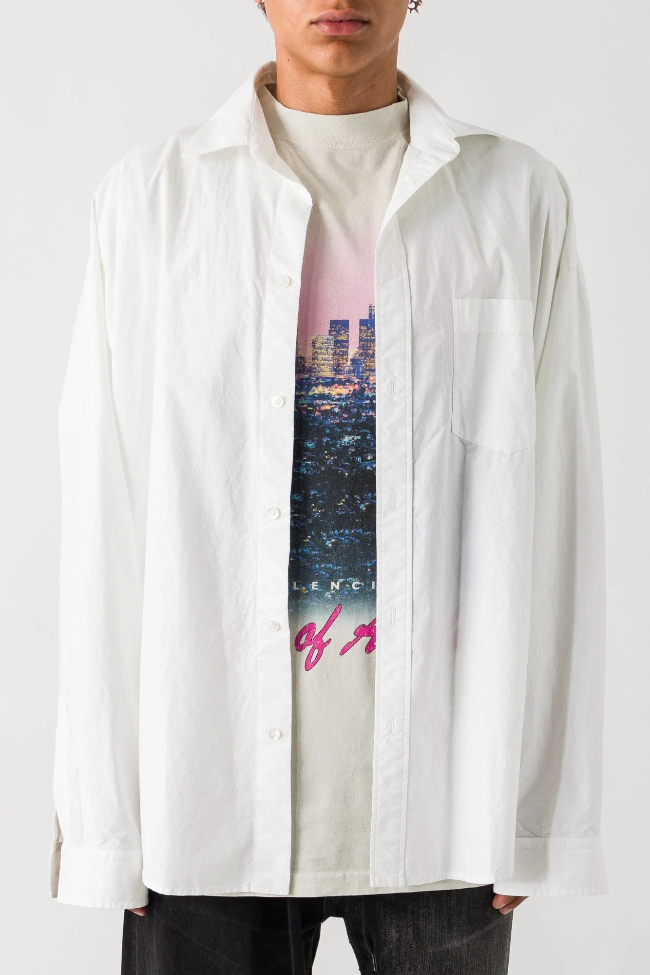 Balenciaga Longsleeve Layered Shirt