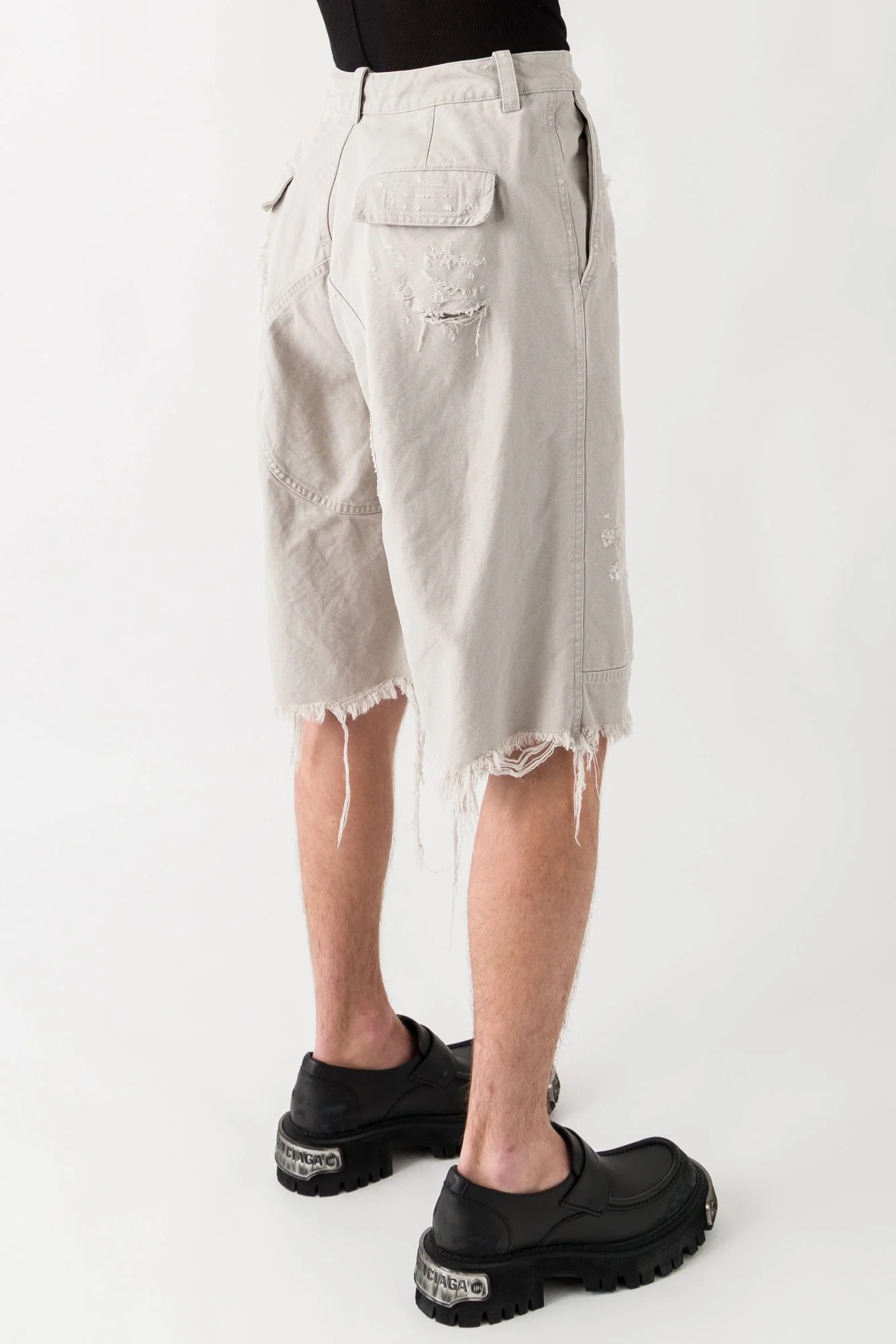 Balenciaga Workwear Shorts in Beige - Image 3