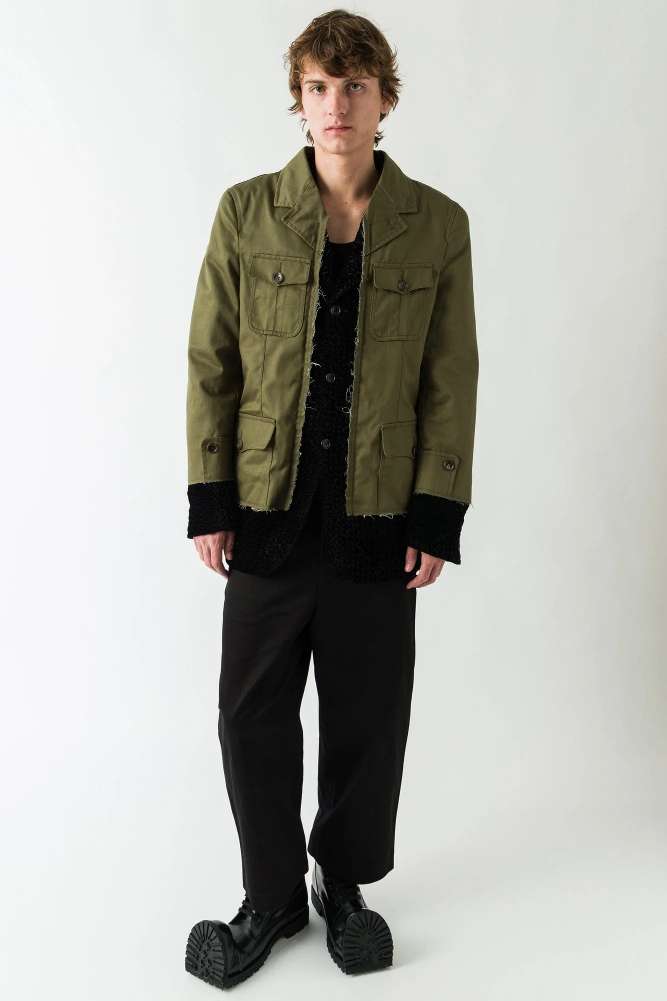 Comme des Garçons Homme Plus Fatigue Blazer - Image 4