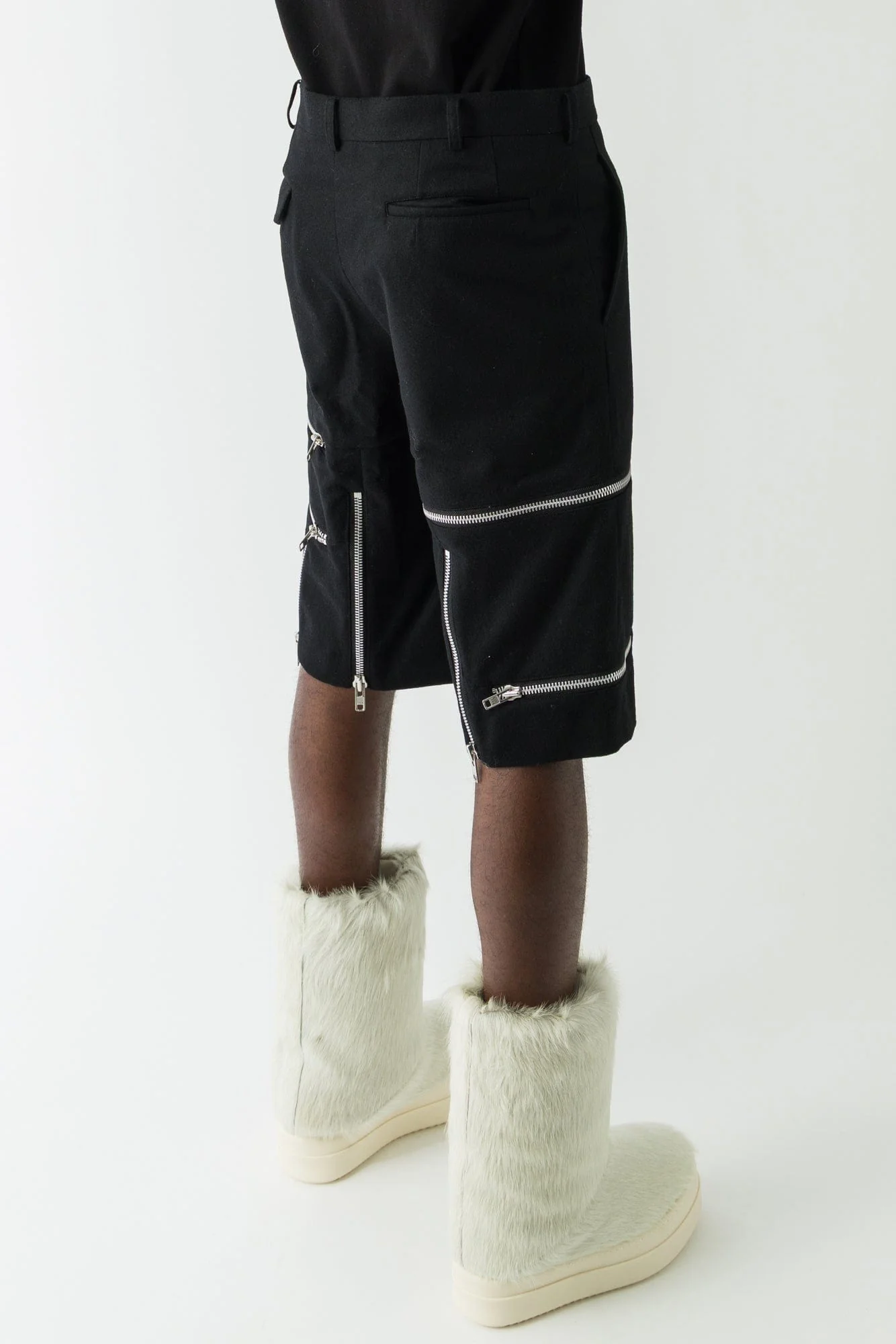 Comme des Garçons Homme Plus Zip Detail Shorts - Image 3