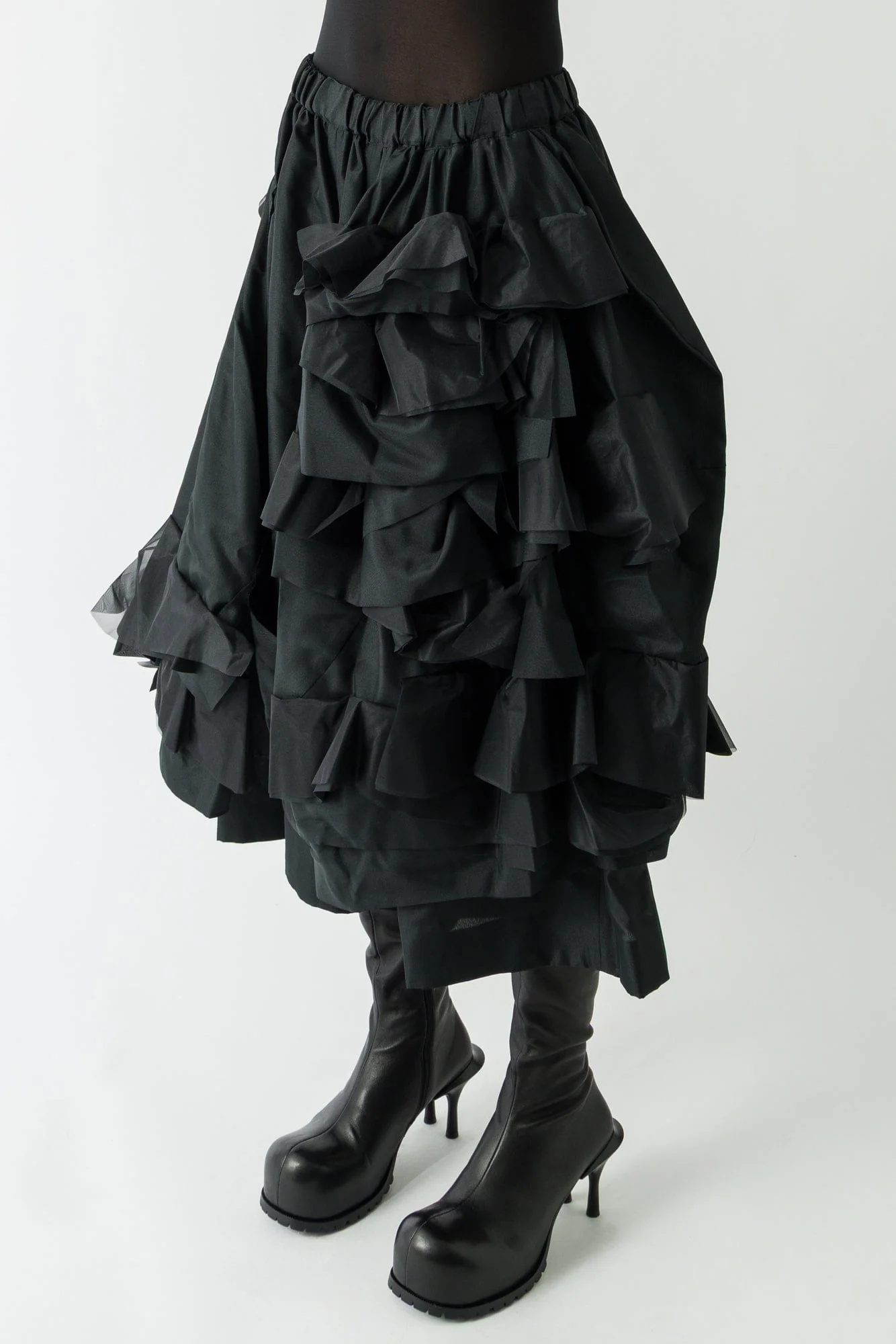 Comme Des Garçons Ruffle Cropped Pants - Image 2