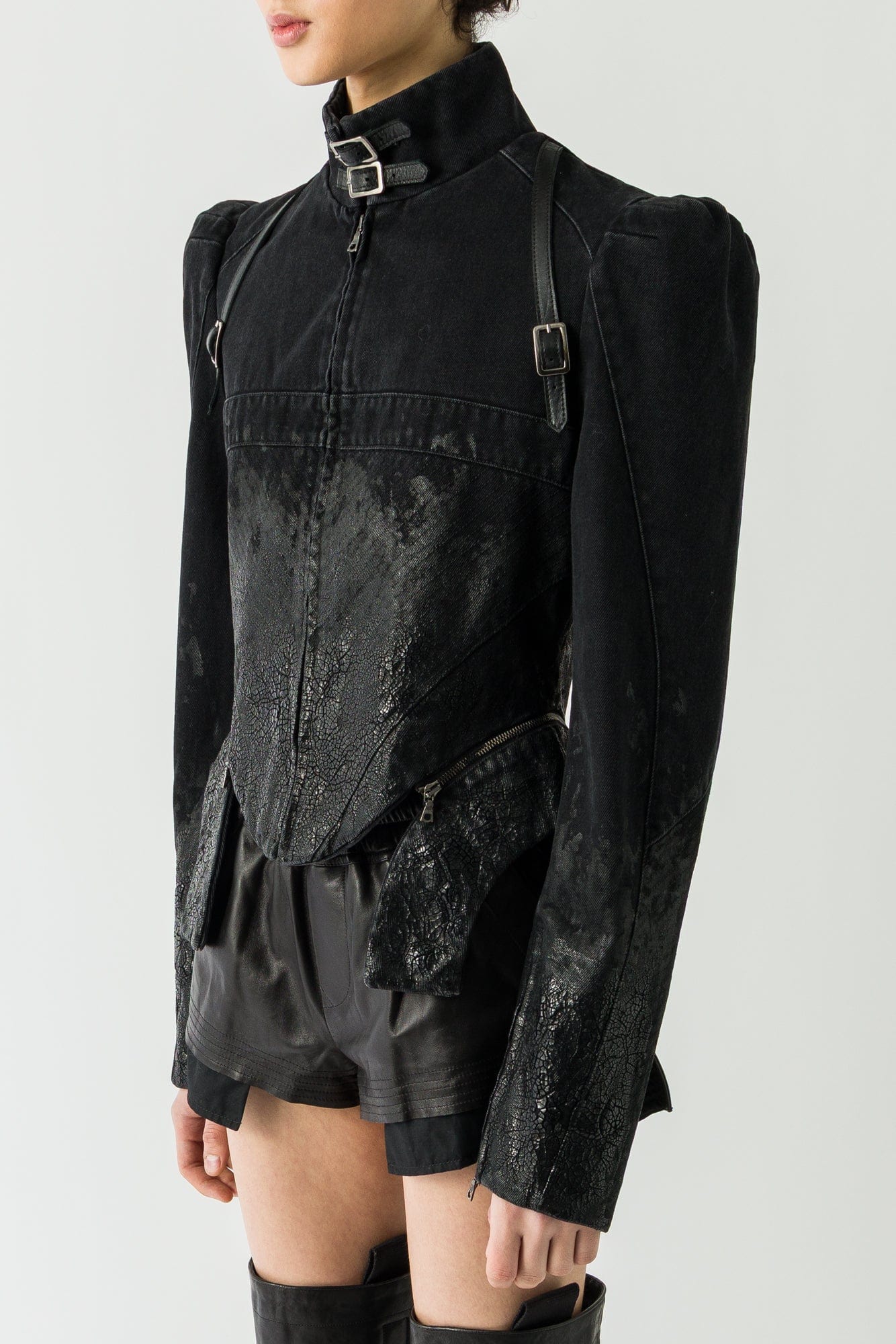 Dilara Findikoglu Coded Pain Denim Jacket - Image 2