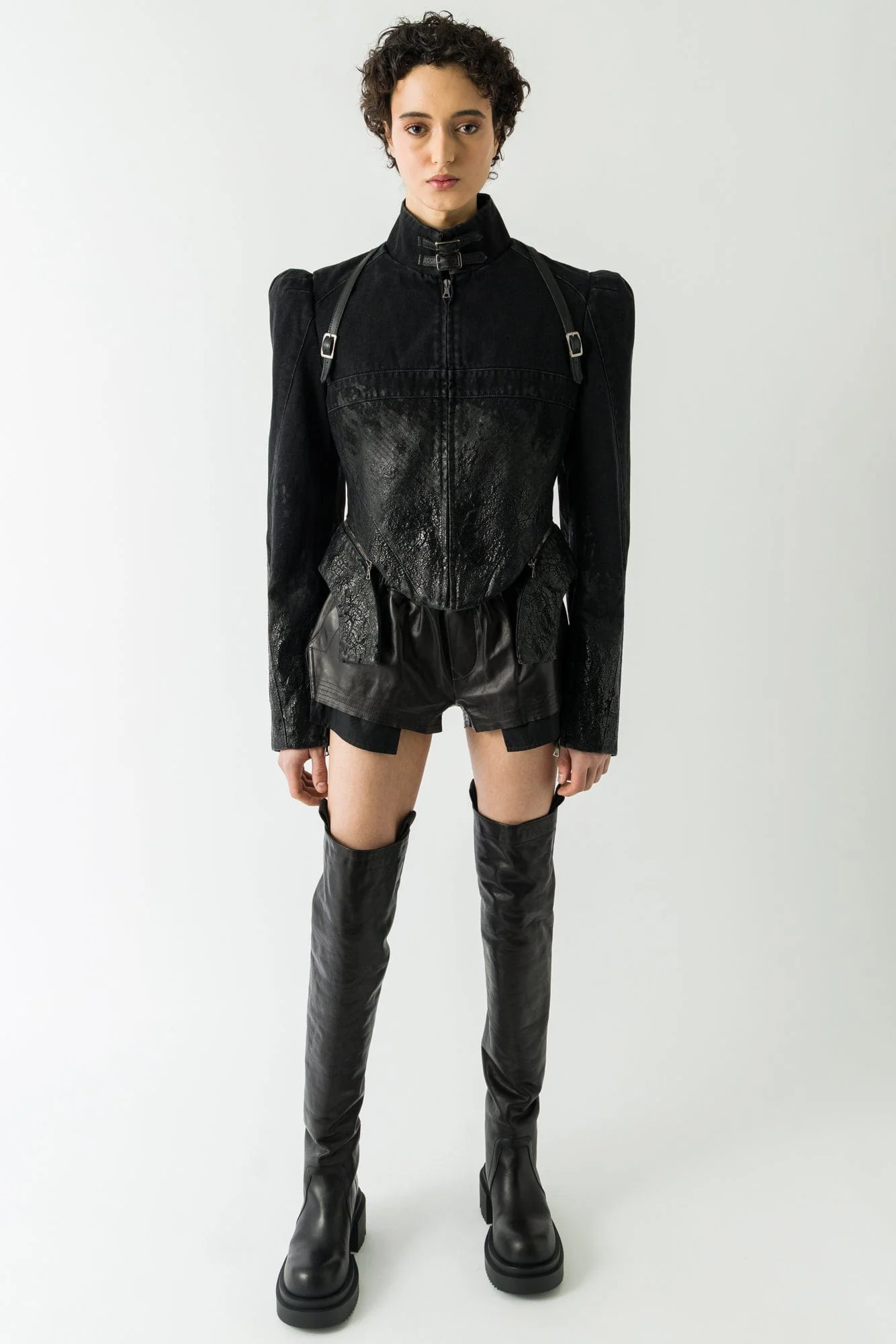 Dilara Findikoglu Coded Pain Denim Jacket - Image 4