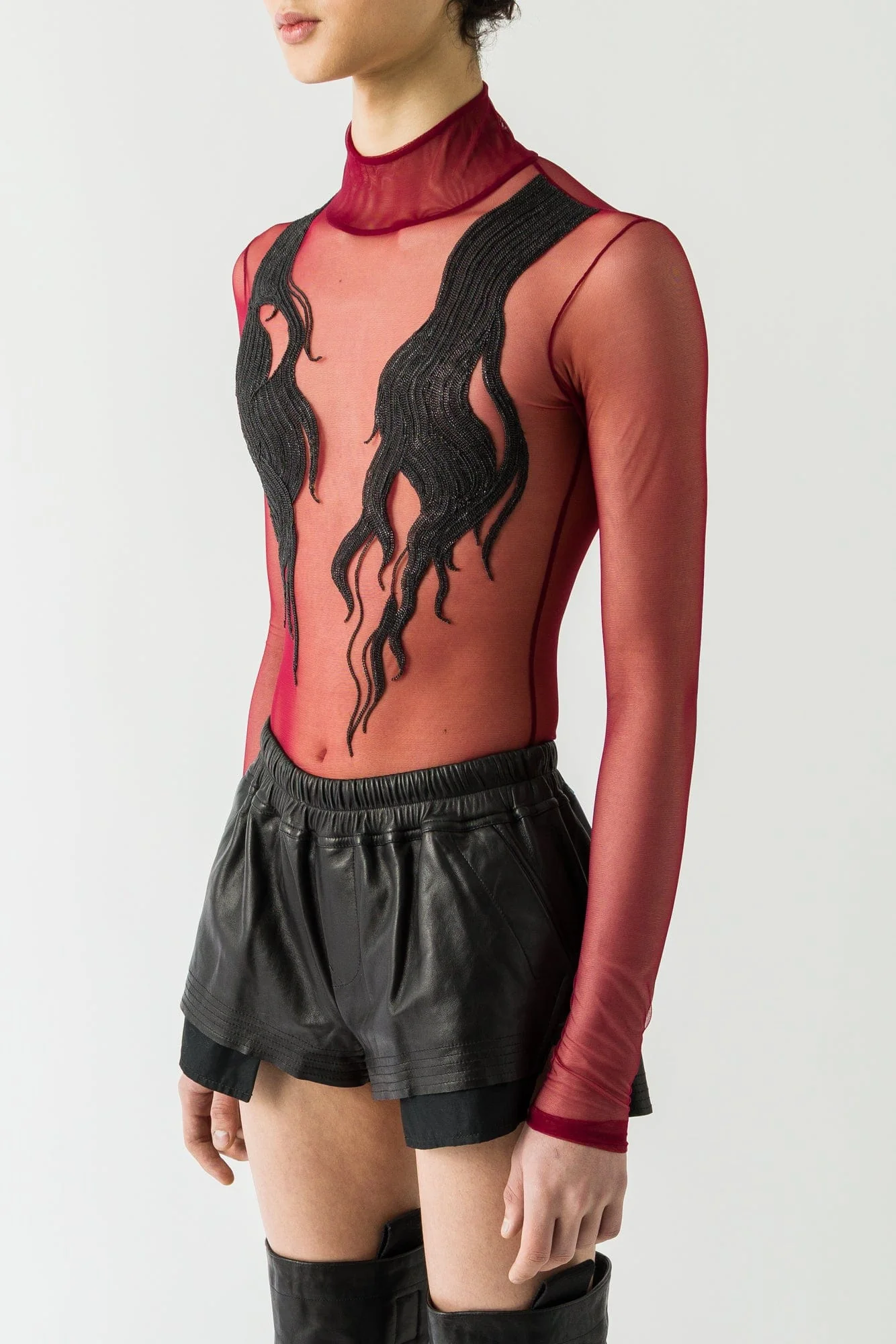 Dilara Findikoglu Embroidered Hair Bodysuit - Image 2