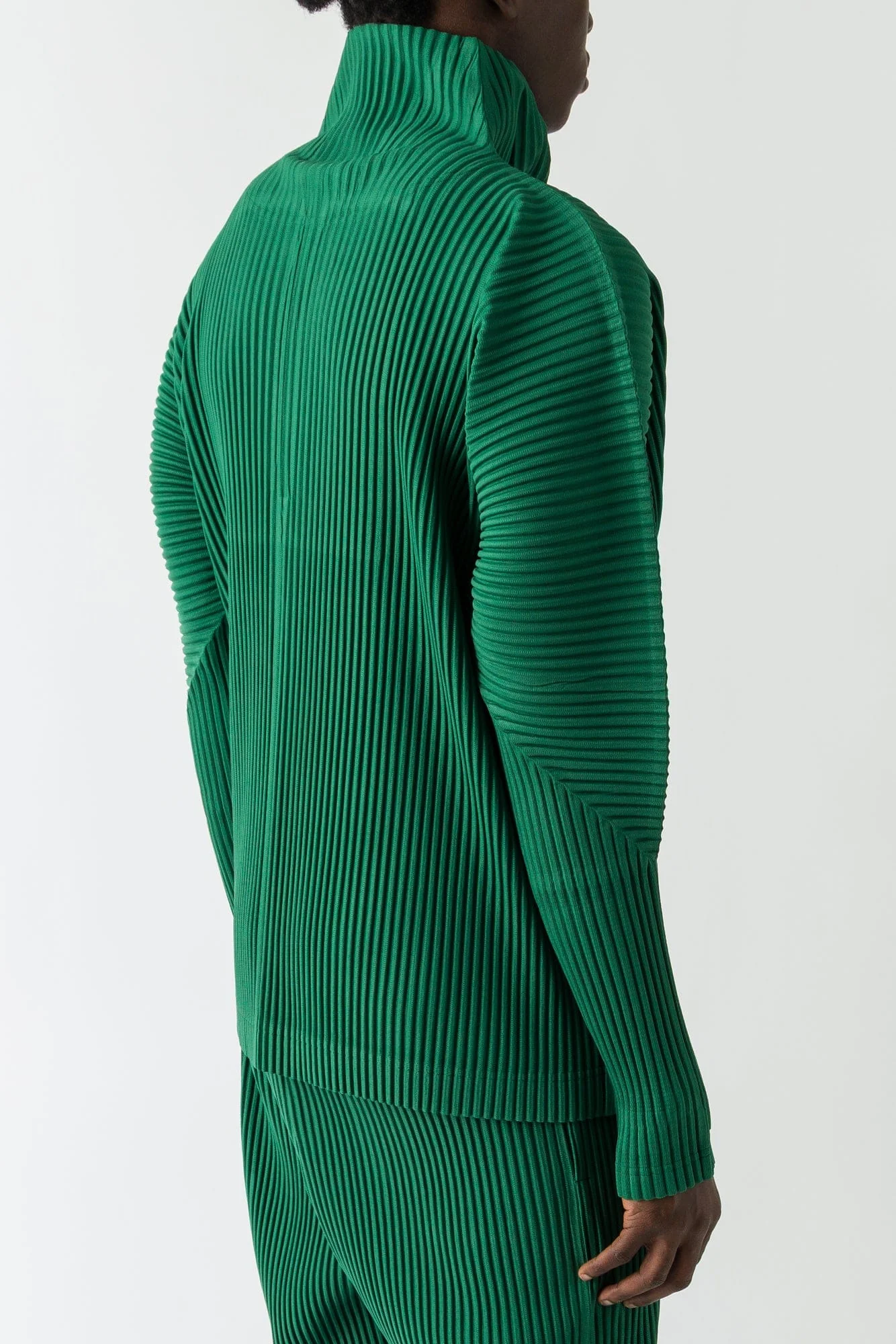 Homme Plissé Issey Miyake Monthly Colors Sweater In Celadon Green FW25 - Image 3