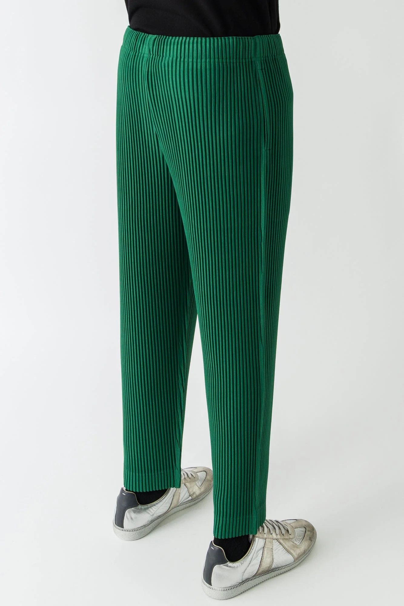 Homme Plissé Issey Miyake Monthly Colors Trousers In Celadon Green FW25 - Image 3
