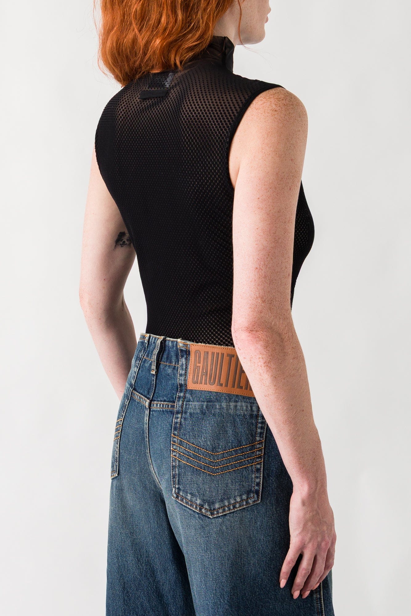 Jean Paul Gaultier Mesh Bodysuit In Black - Image 3