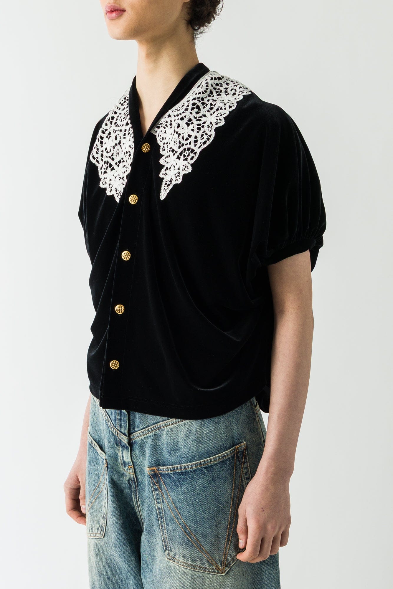 Junya Watanabe Lace Detail Shirt - Image 2