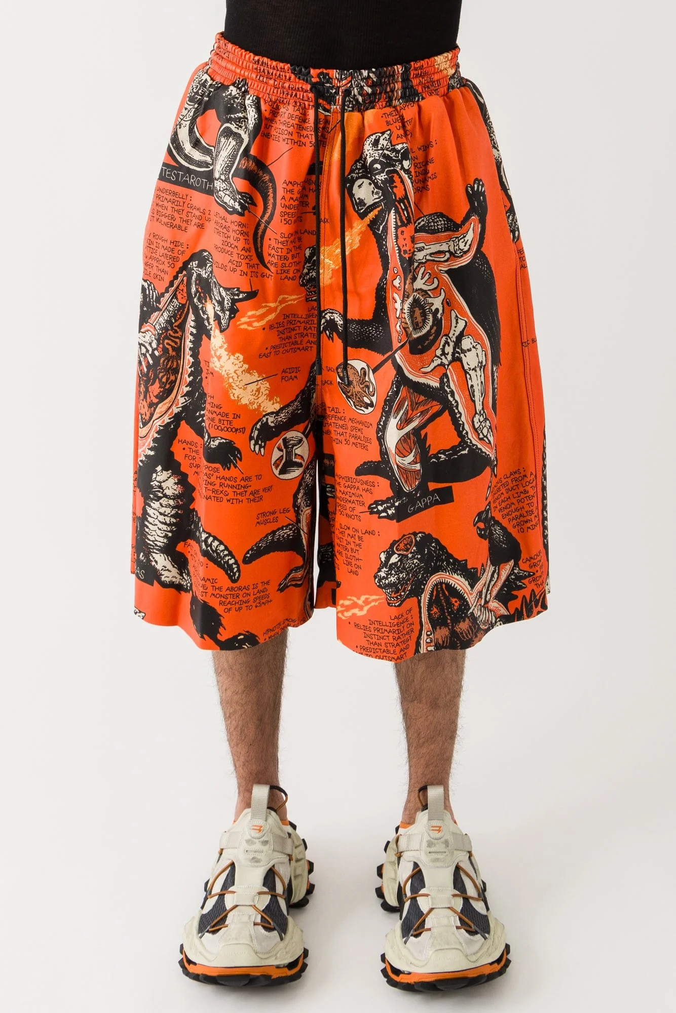 Lu'u Dan Bball Shorts in Kumquat