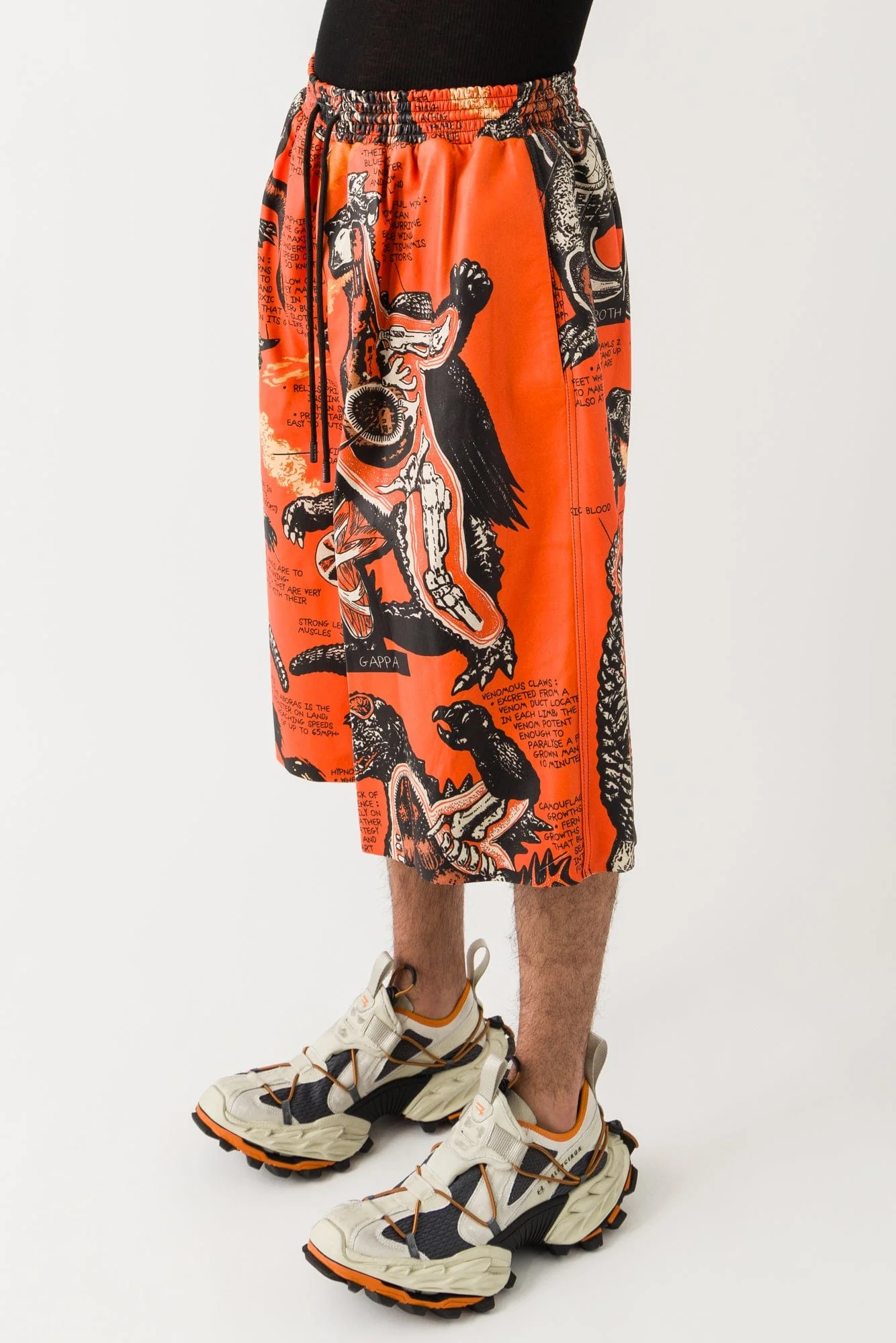 Lu'u Dan Bball Shorts in Kumquat - Image 2