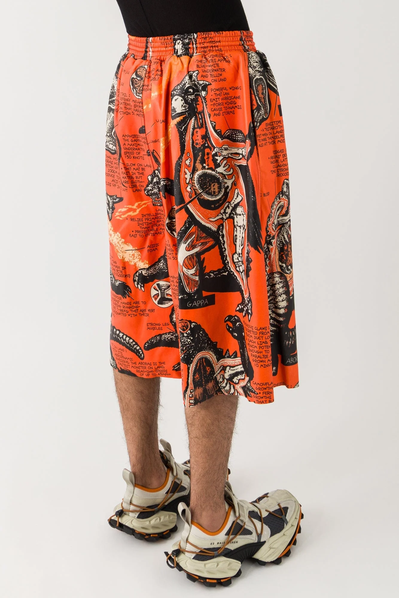 Lu'u Dan Bball Shorts in Kumquat - Image 3