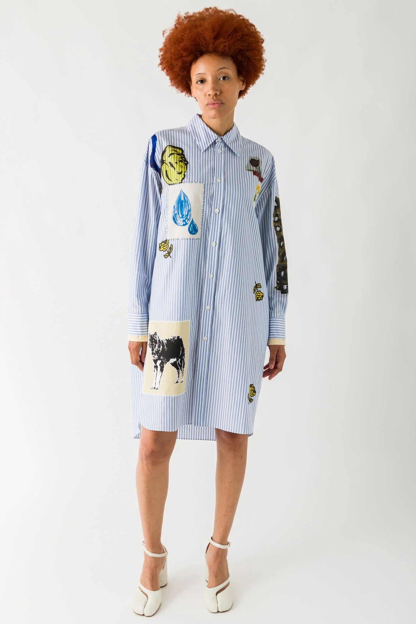 Marni Art Print Shirt Dress - Image 4