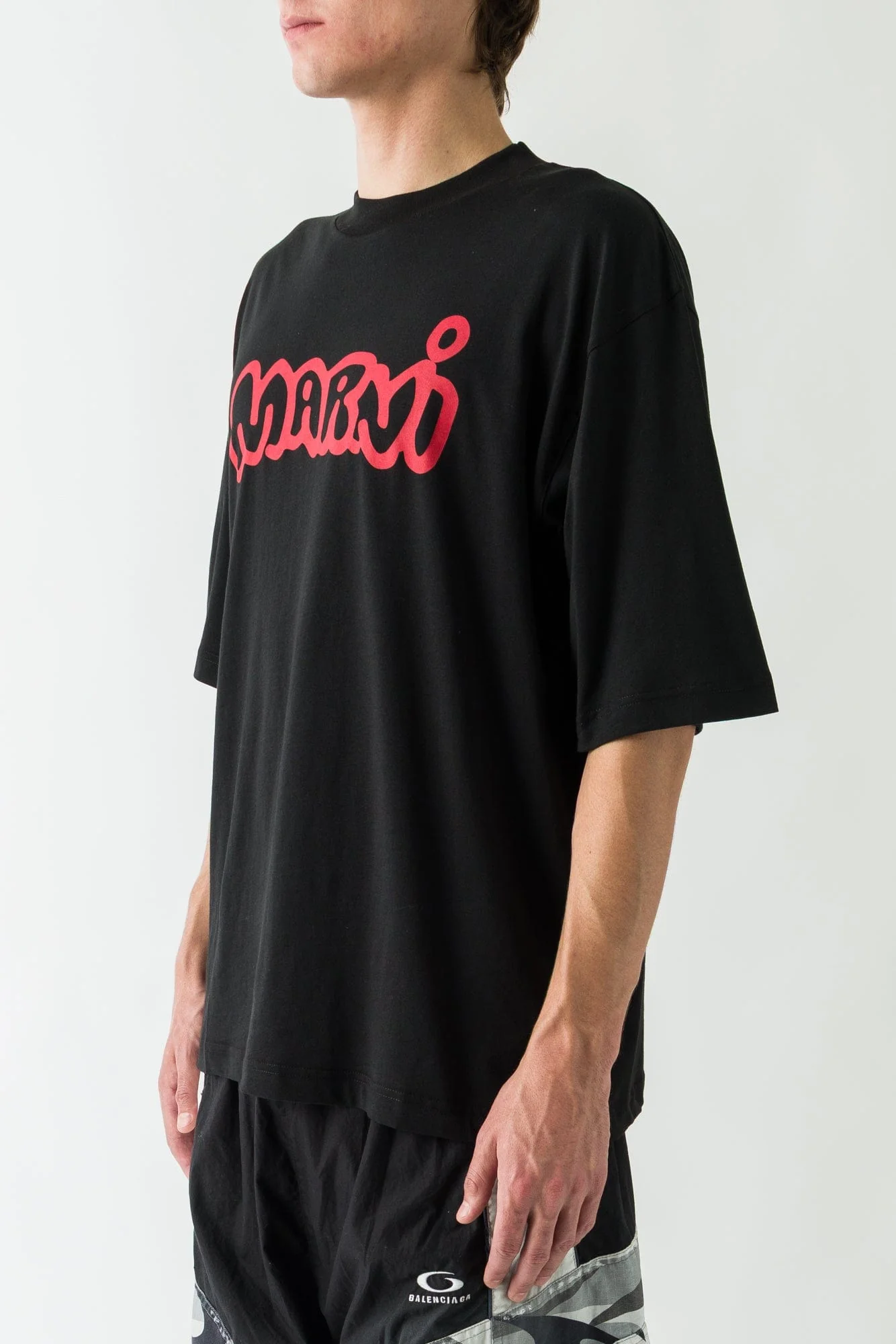 Marni Graphic Logo T Shirt in Black - Image 2