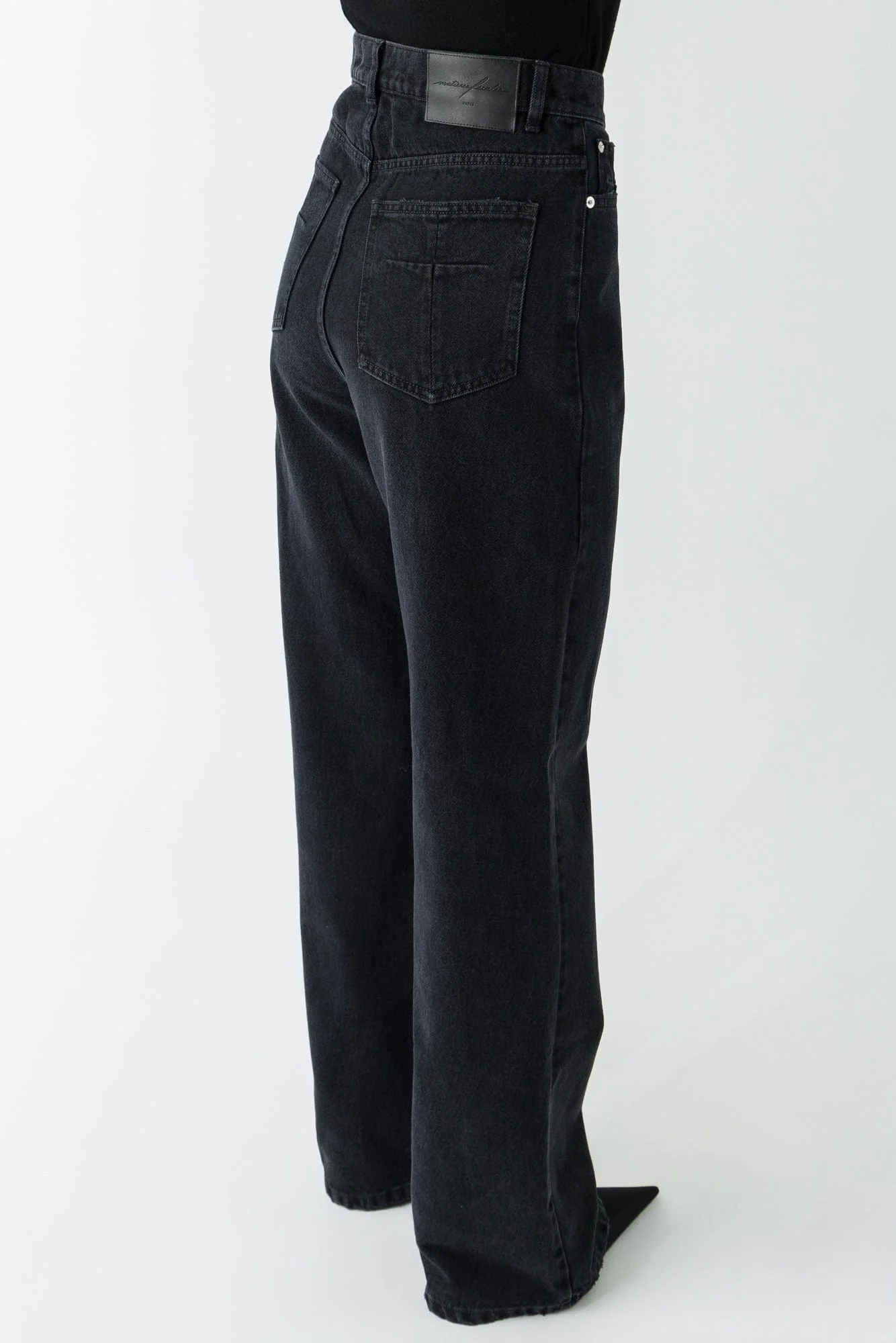 Matières Fécales Black Woven Jeans - Image 3