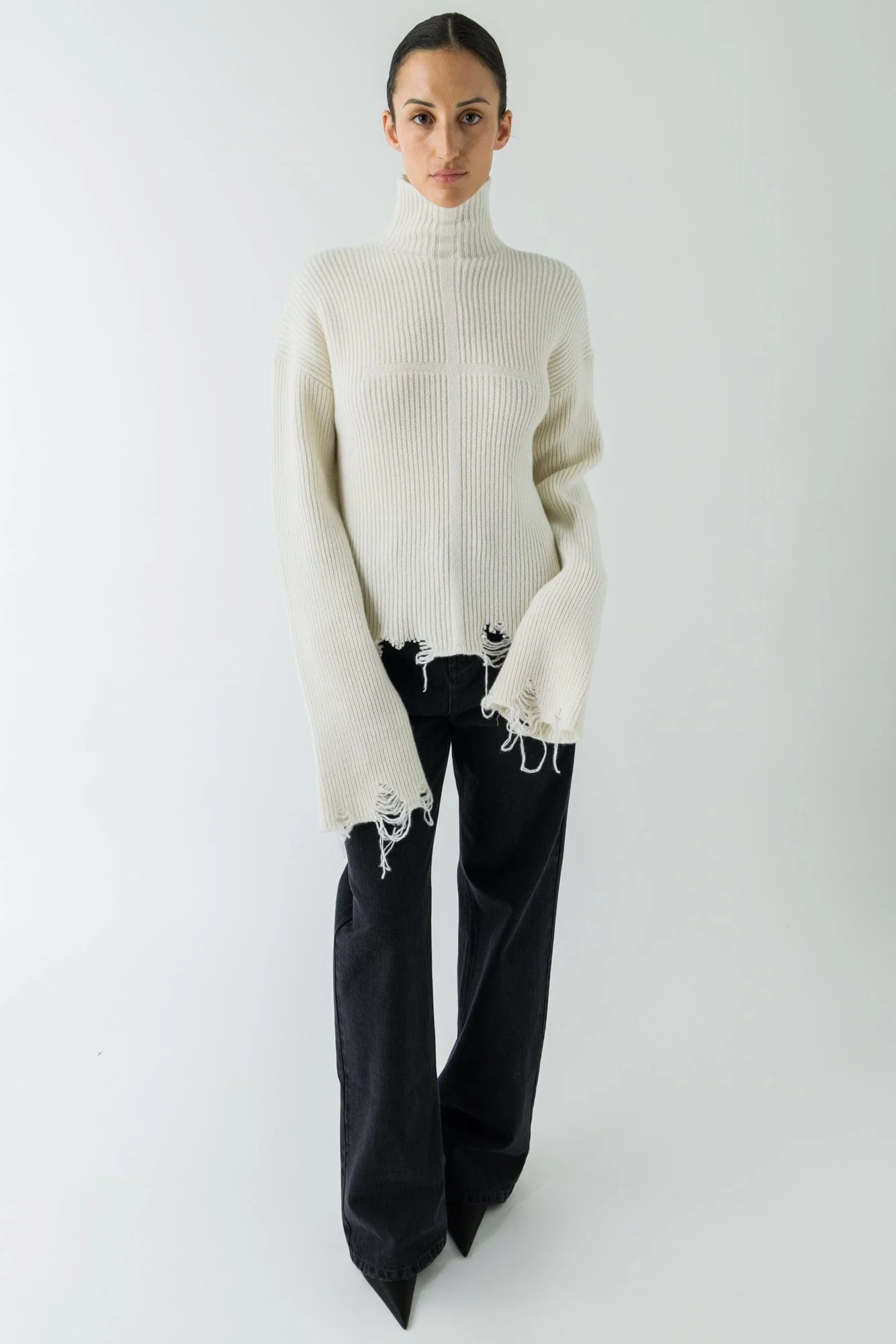 Matières Fécales Black Woven Jeans - Image 4