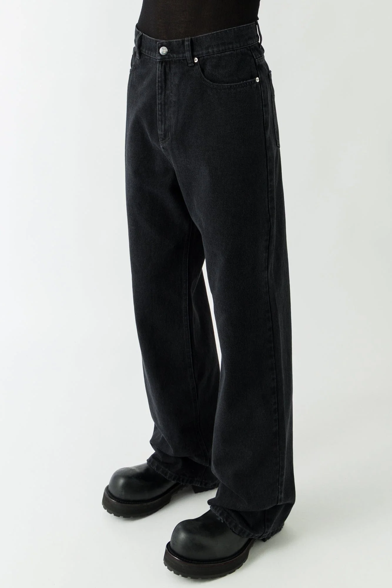 Matières Fécales Black Woven Jeans - Image 6