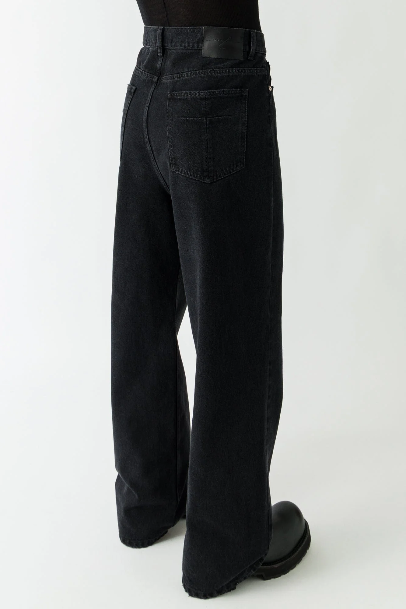 Matières Fécales Black Woven Jeans - Image 7