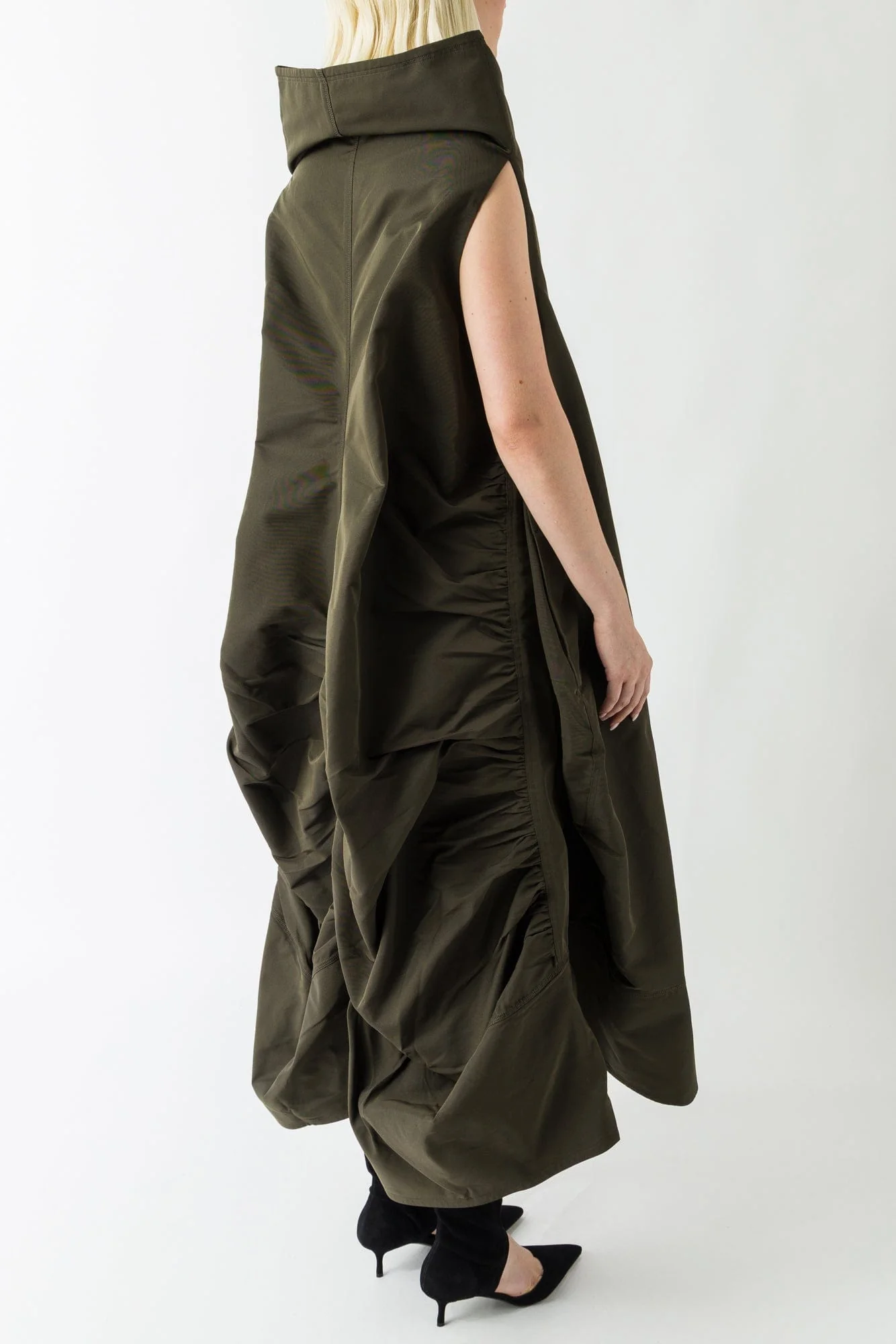 Melitta Baumeister High Collar Volume Dress - Image 3