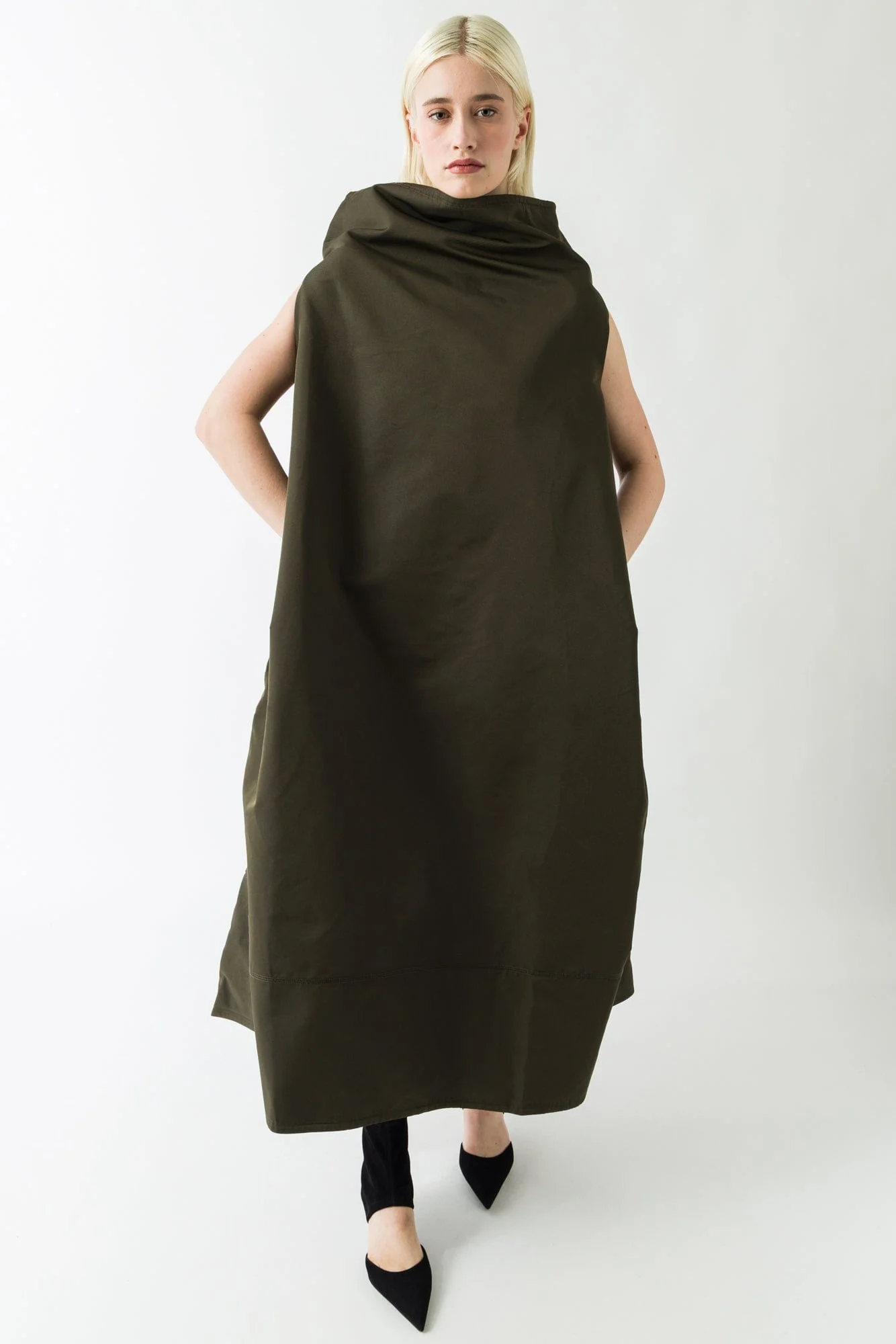 Melitta Baumeister High Collar Volume Dress - Image 4