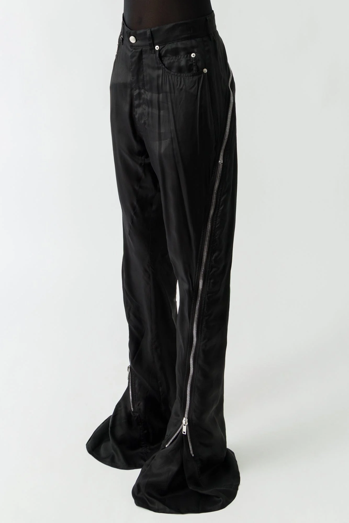 Rick Owens Bolan Banana Trousers in Cupro Twill - Image 2