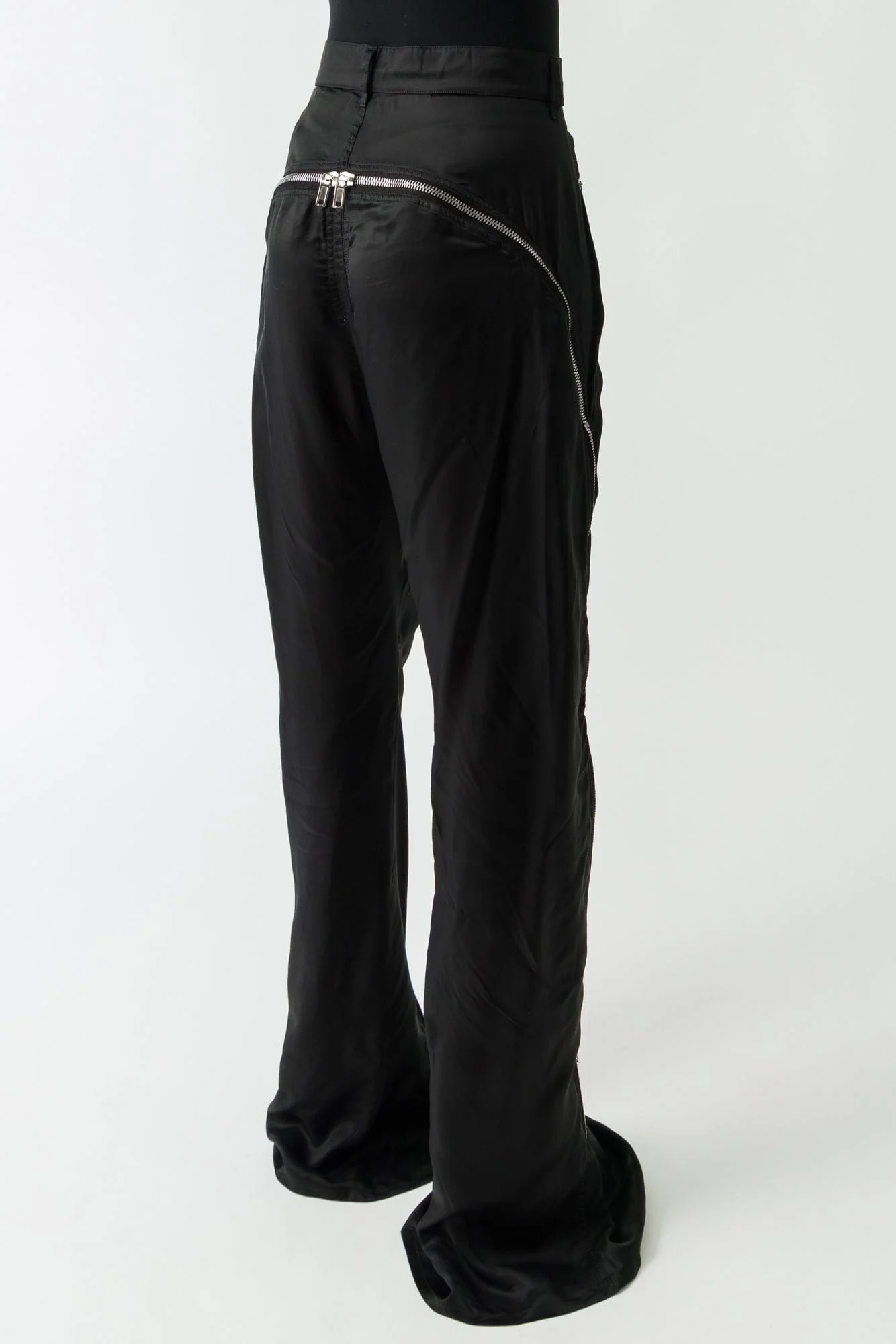 Rick Owens Bolan Banana Trousers in Cupro Twill - Image 3