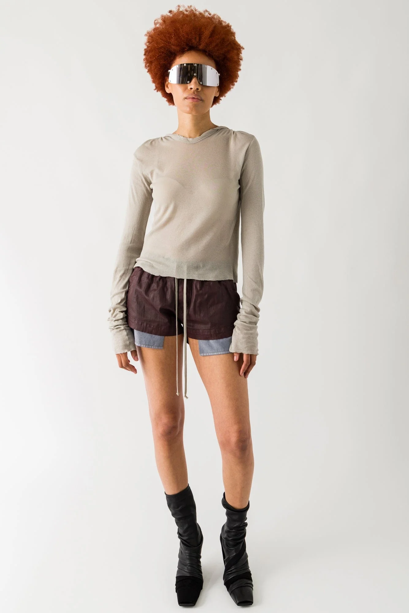 Rick Owens DRKSHDW Boxers in Scab Wax - Image 4