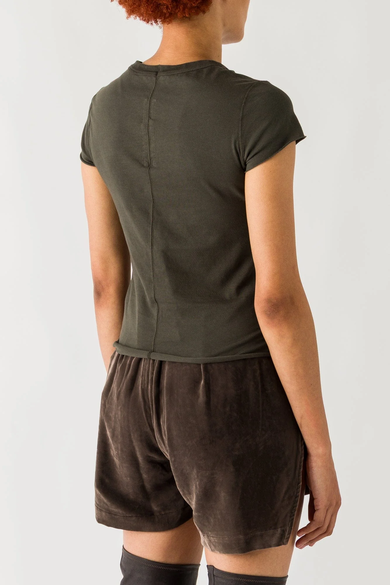 Rick Owens Cropped Level T in Bosco - Image 3