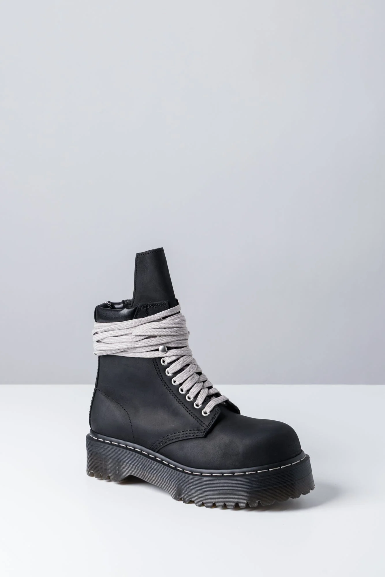 Rick Owens Dr Martens W Quad Sole Steel Toe Boot - Image 2