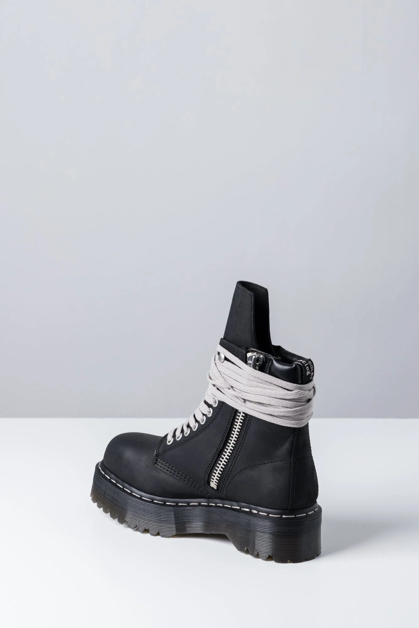 Rick Owens Dr Martens W Quad Sole Steel Toe Boot - Image 4