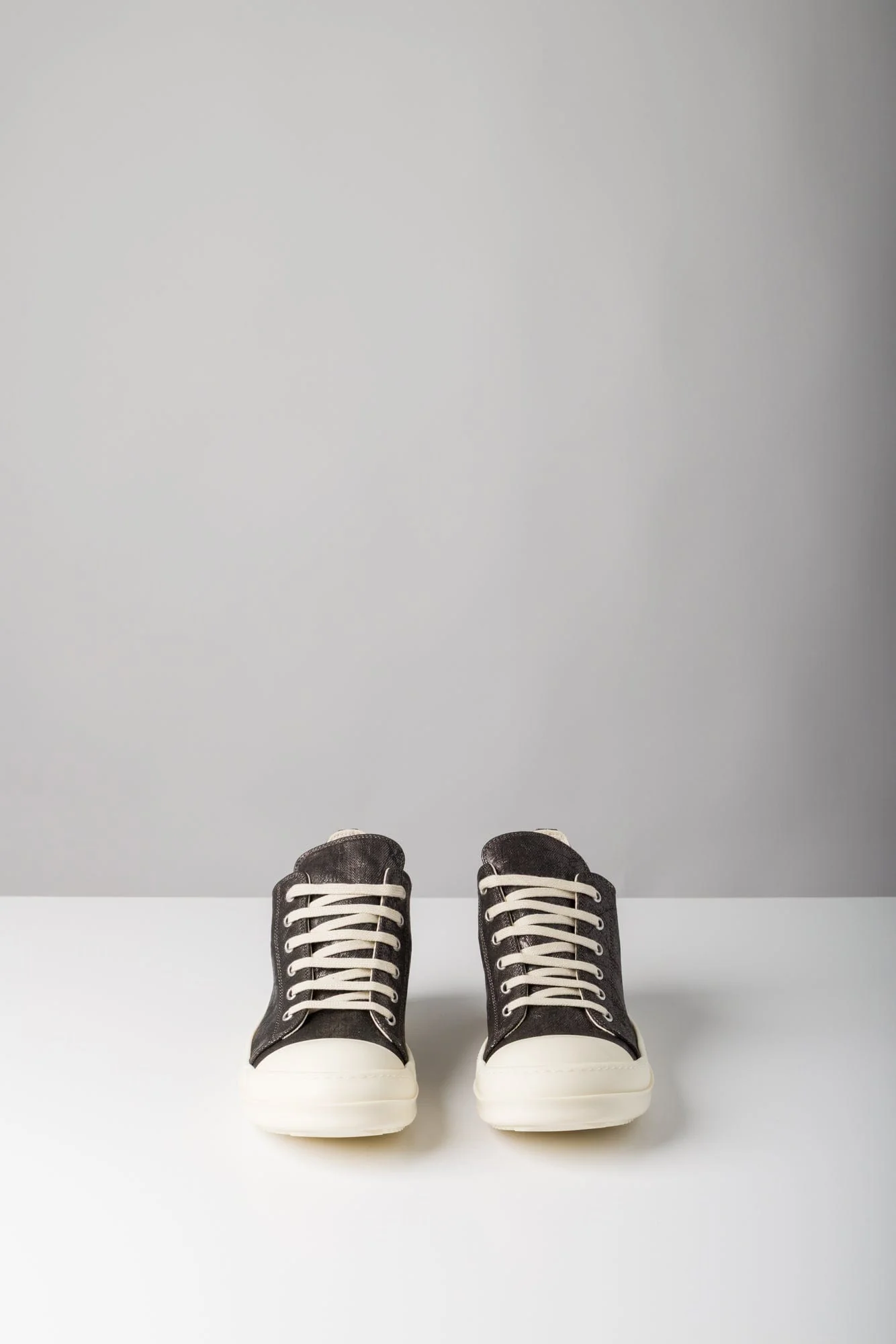 Rick Owens DRKSHDW Denim Low Sneaks in Bronze - Image 3