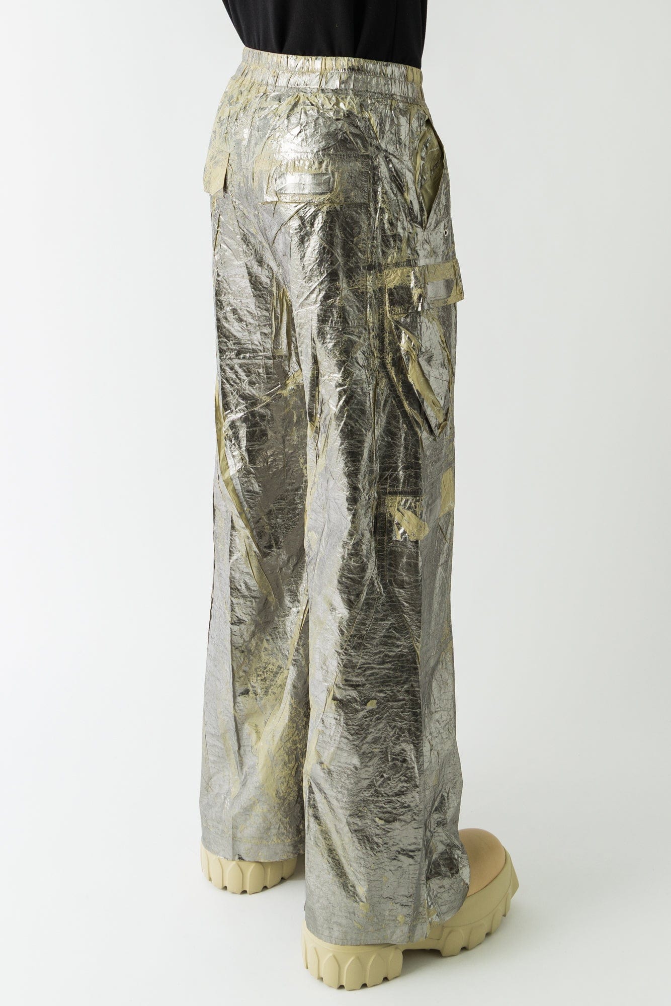 Rick Owens DRKSHDW Double Cargo Jumbo Belas in Palladium - Image 3
