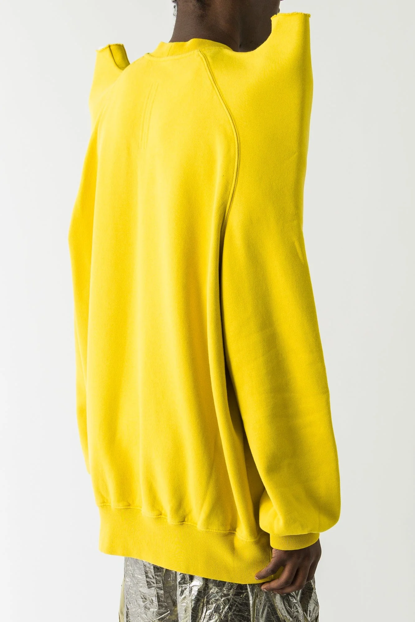 Rick Owens DRKSHDW Felpa Tecsweat in Lemon - Image 3