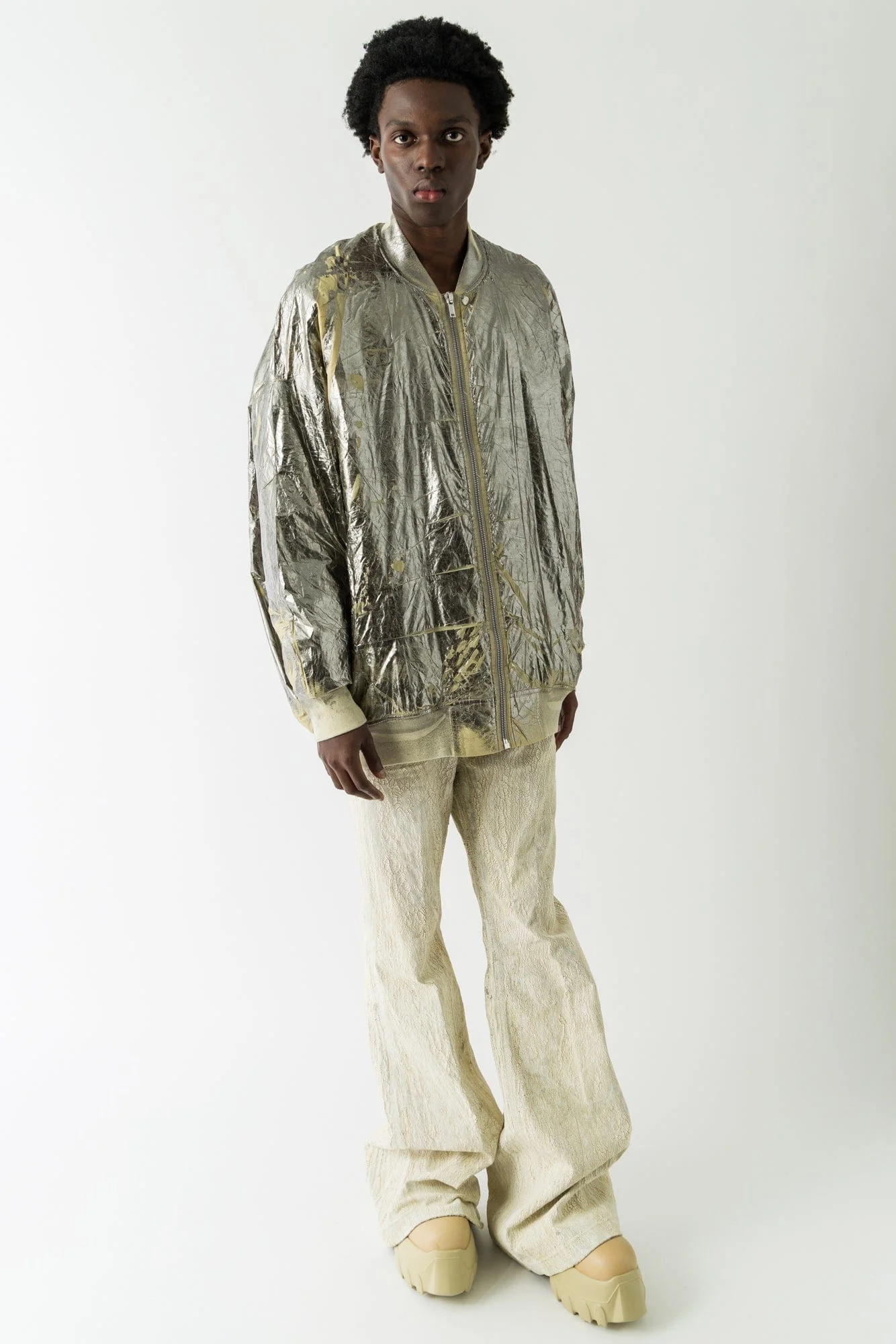 Rick Owens DRKSHDW Jumbo Peter Flight in Palladium - Image 4