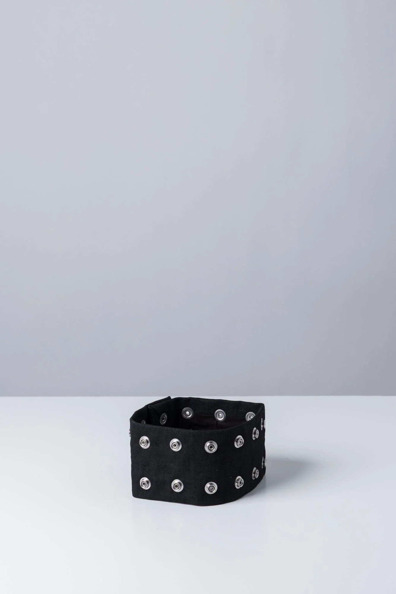Rick Owens DRKSHDW Strobe Neck Band in Black Wax - Image 3