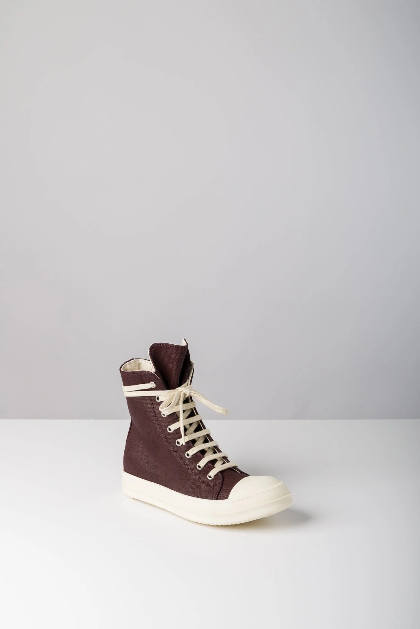 Rick Owens DRKSHDW W Denim Sneaks in Scab - Image 2