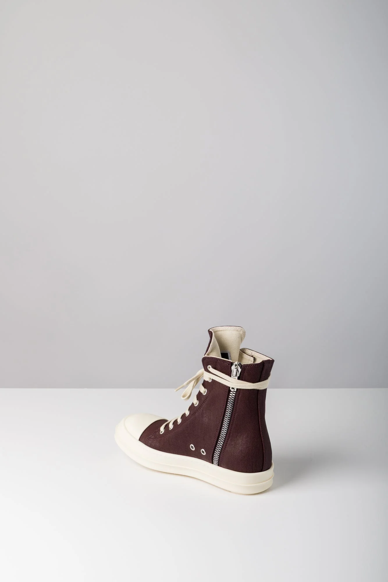 Rick Owens DRKSHDW W Denim Sneaks in Scab - Image 4