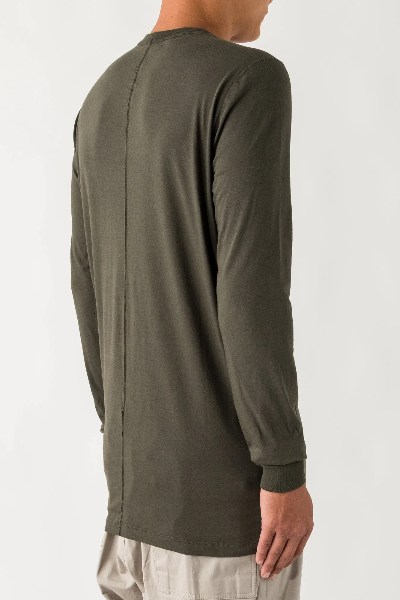 Rick Owens Level Longsleeve T in Bosco - Image 3