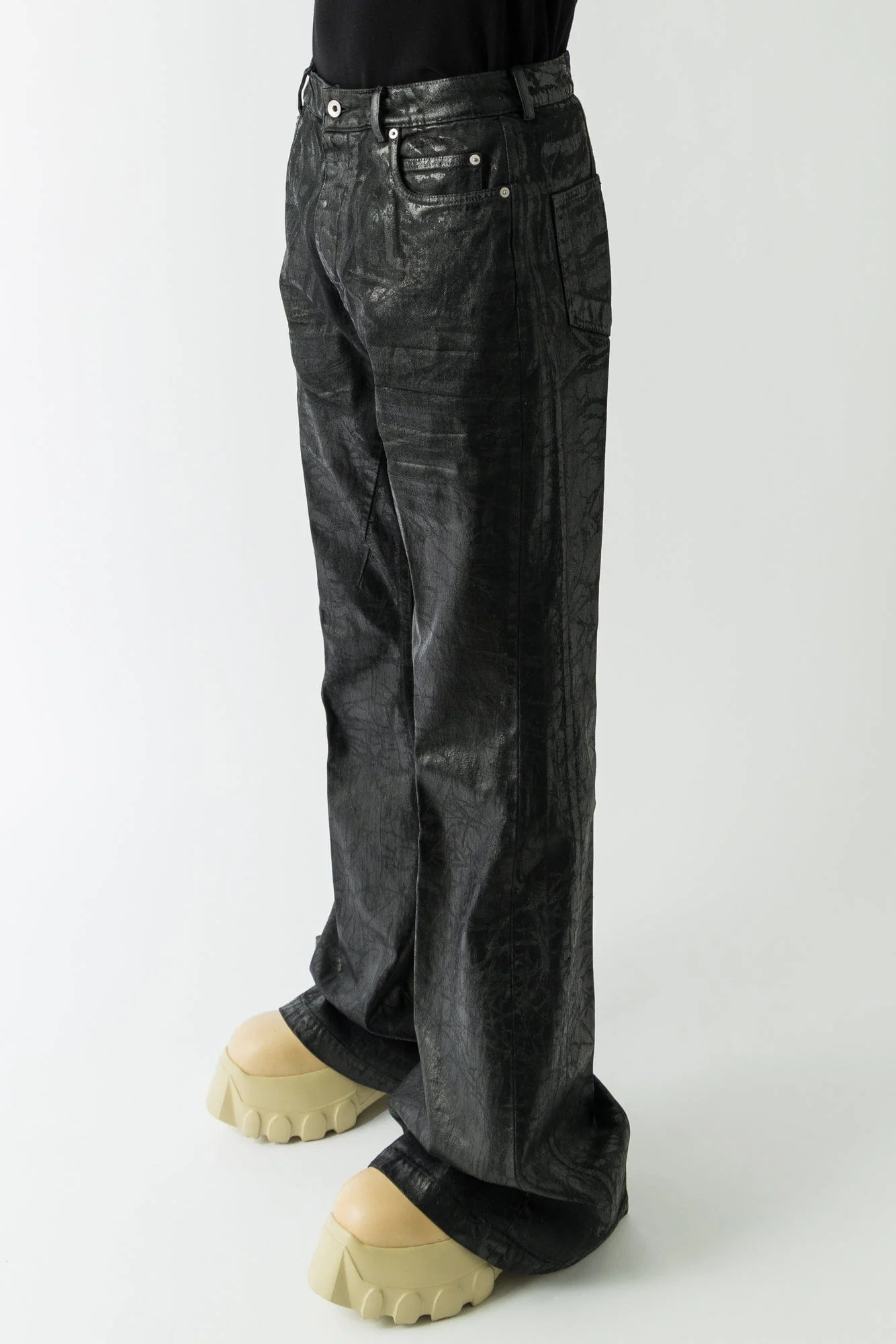 Rick Owens Megacrust Bolans in Black - Image 2