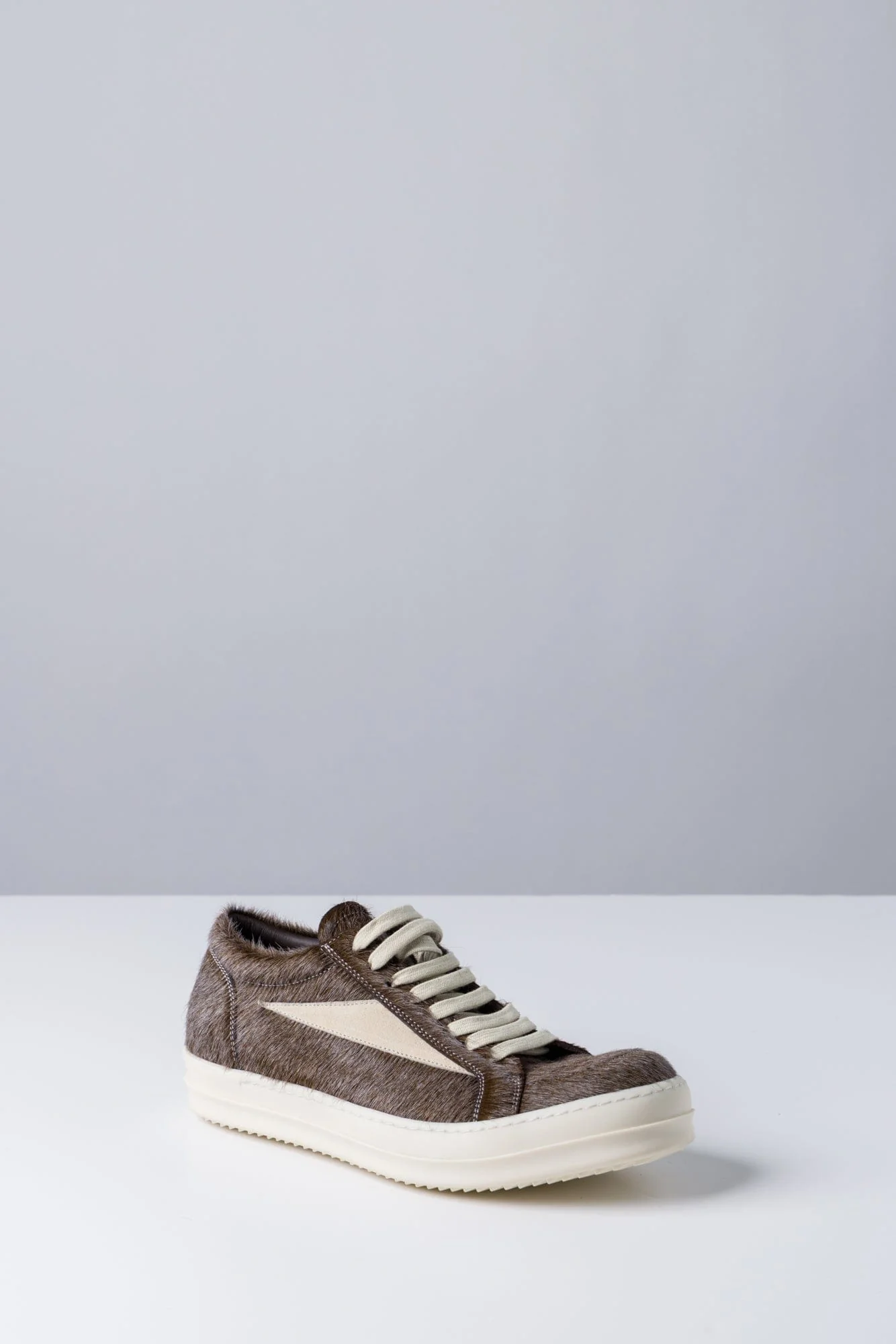 Rick Owens Vintage Sneaks in Indigo Calf Hair - Image 2