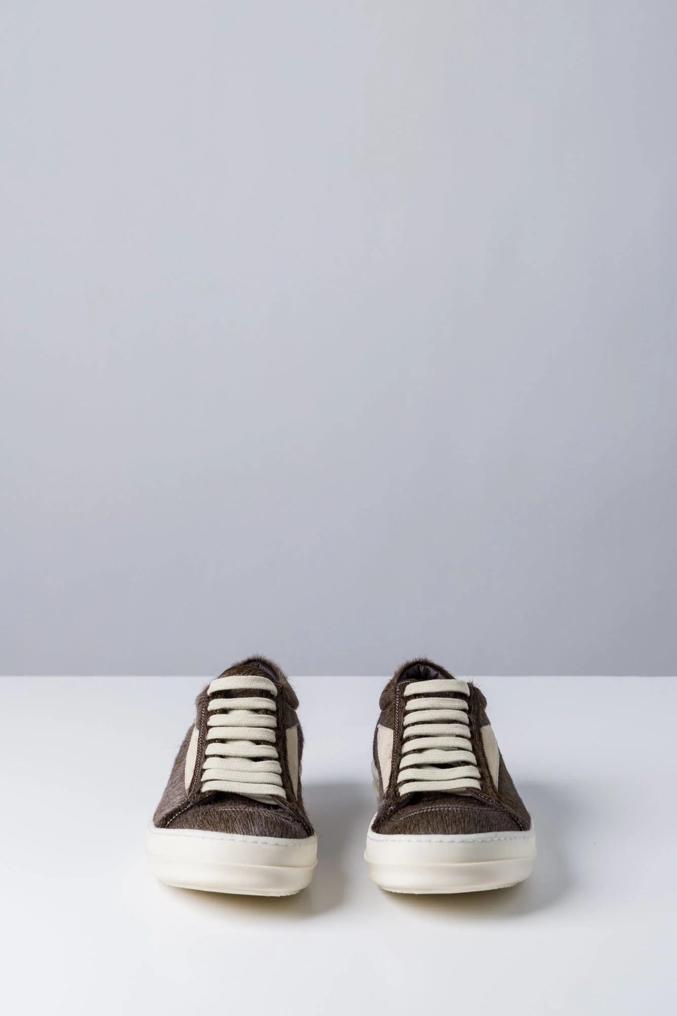Rick Owens Vintage Sneaks in Indigo Calf Hair - Image 3