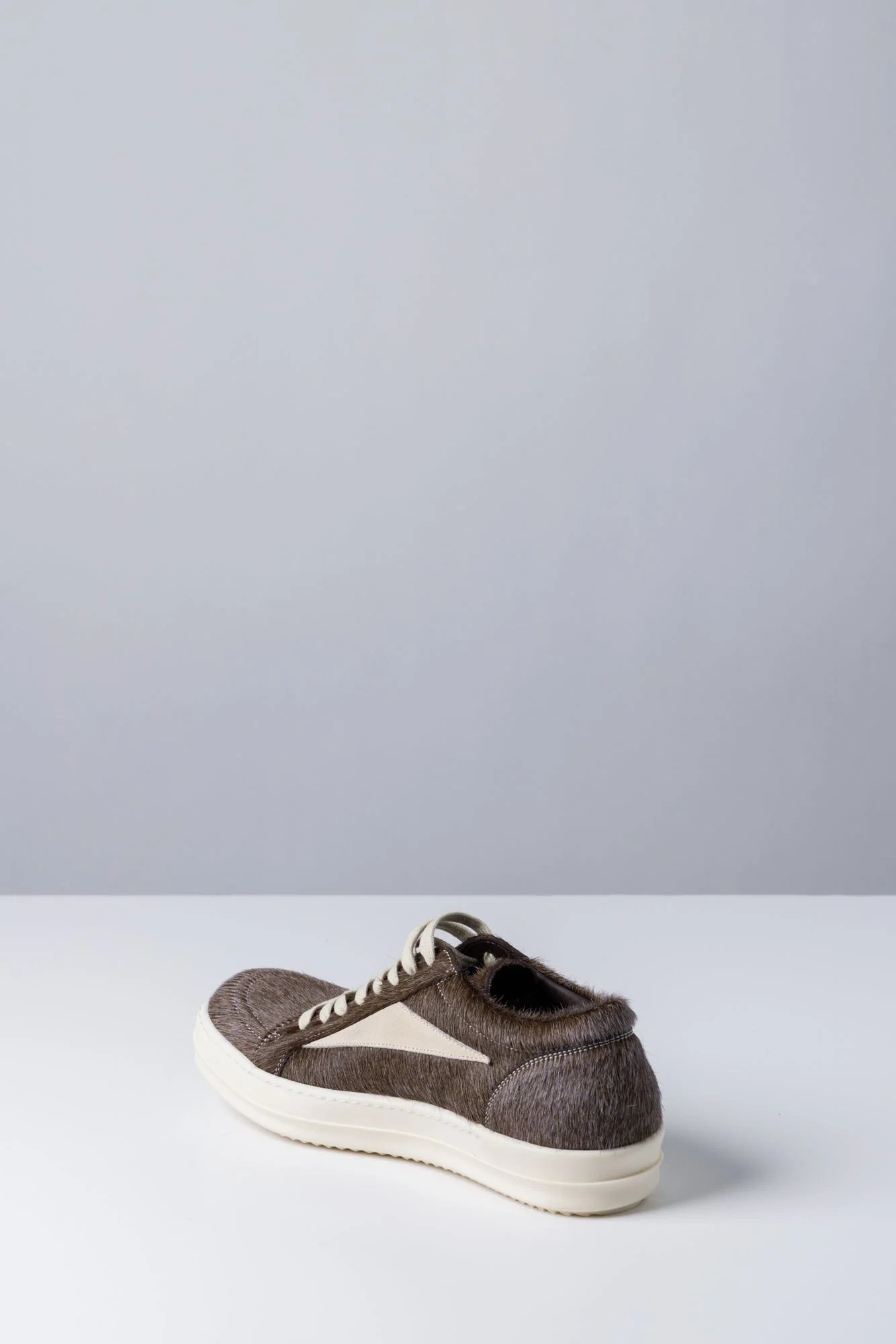 Rick Owens Vintage Sneaks in Indigo Calf Hair - Image 4