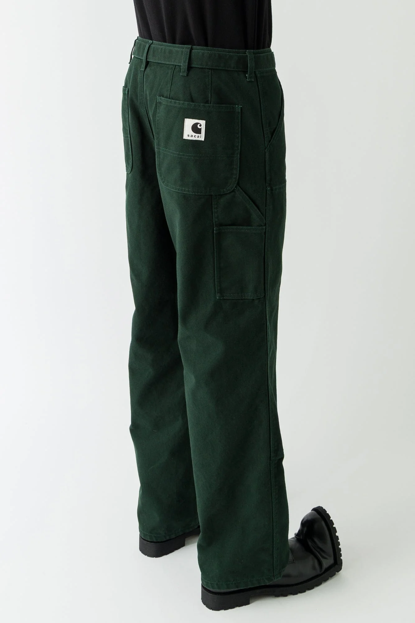 Sacai Carhartt Duck Pants In Green - Image 3