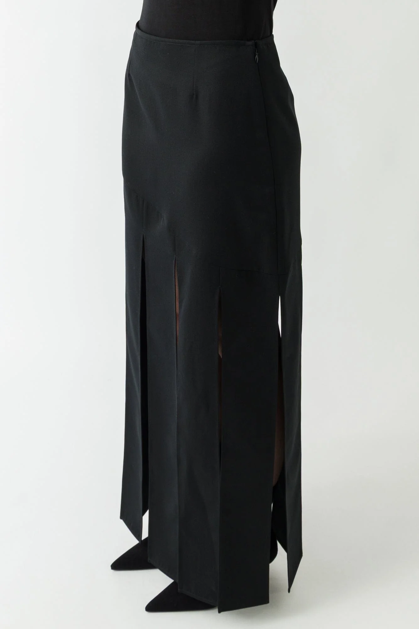 Simone Rocha Multi Slit Skirt In Black - Image 2