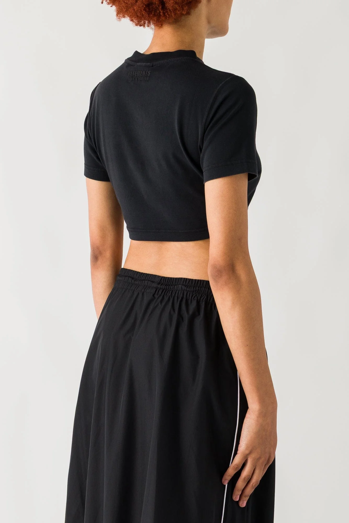 Vetements DVD Cropped Fitted T-Shirt - Image 3