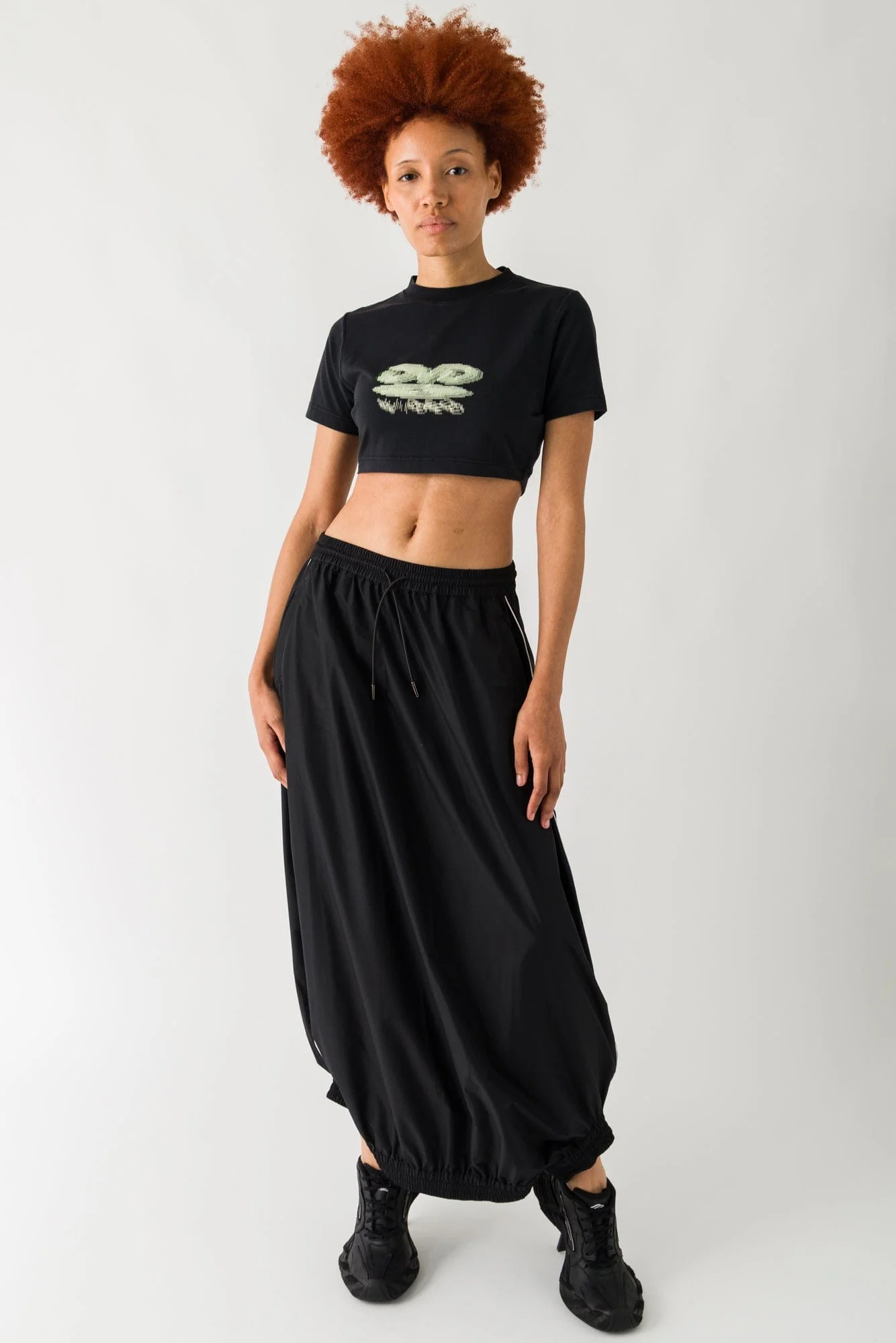 Vetements DVD Cropped Fitted T-Shirt - Image 4