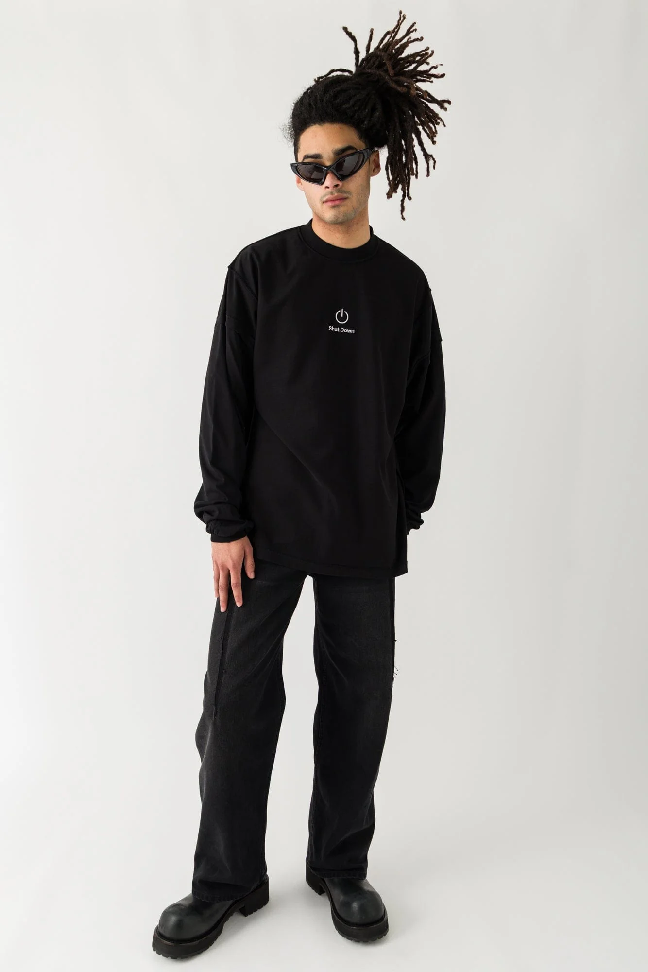 Vetements Shut Down Embroidered Reworked Longsleeve - Image 4