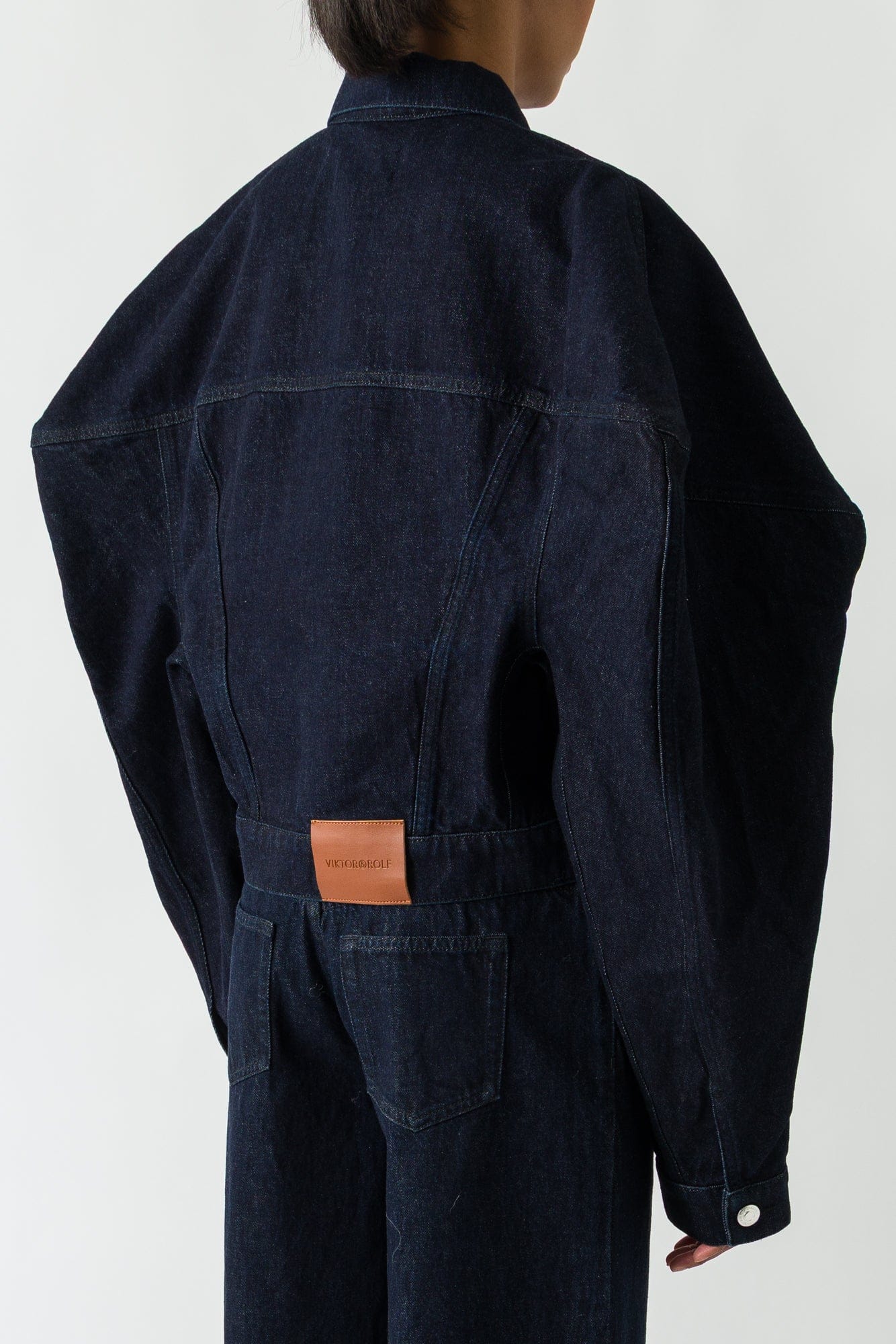 Viktor & Rolf Couture Square Shoulder Denim Jacket - Image 3