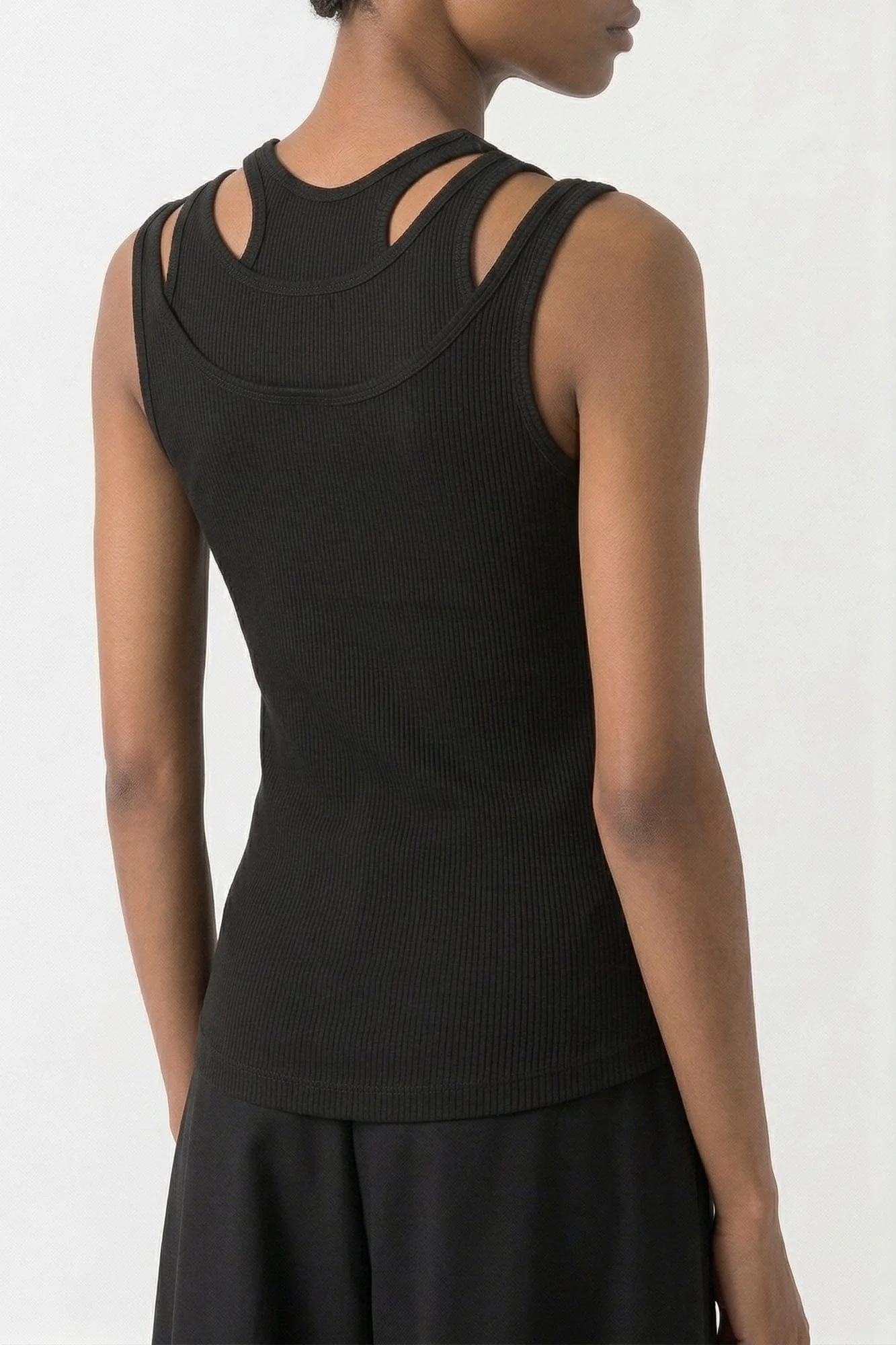 Viktor & Rolf Tripple Tank in Black - Image 3