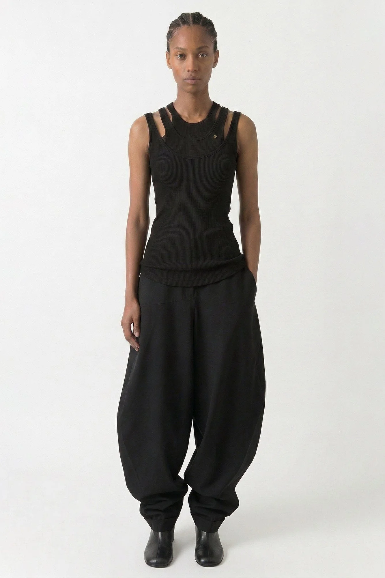 Viktor & Rolf Tripple Tank in Black - Image 4