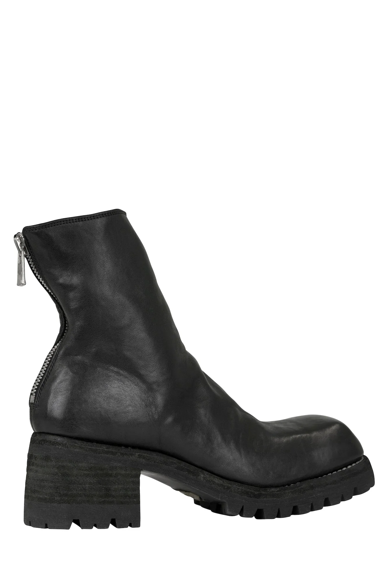 Guidi Full Grain Horse Back Zip Boots with Rubber Sole - Image 4